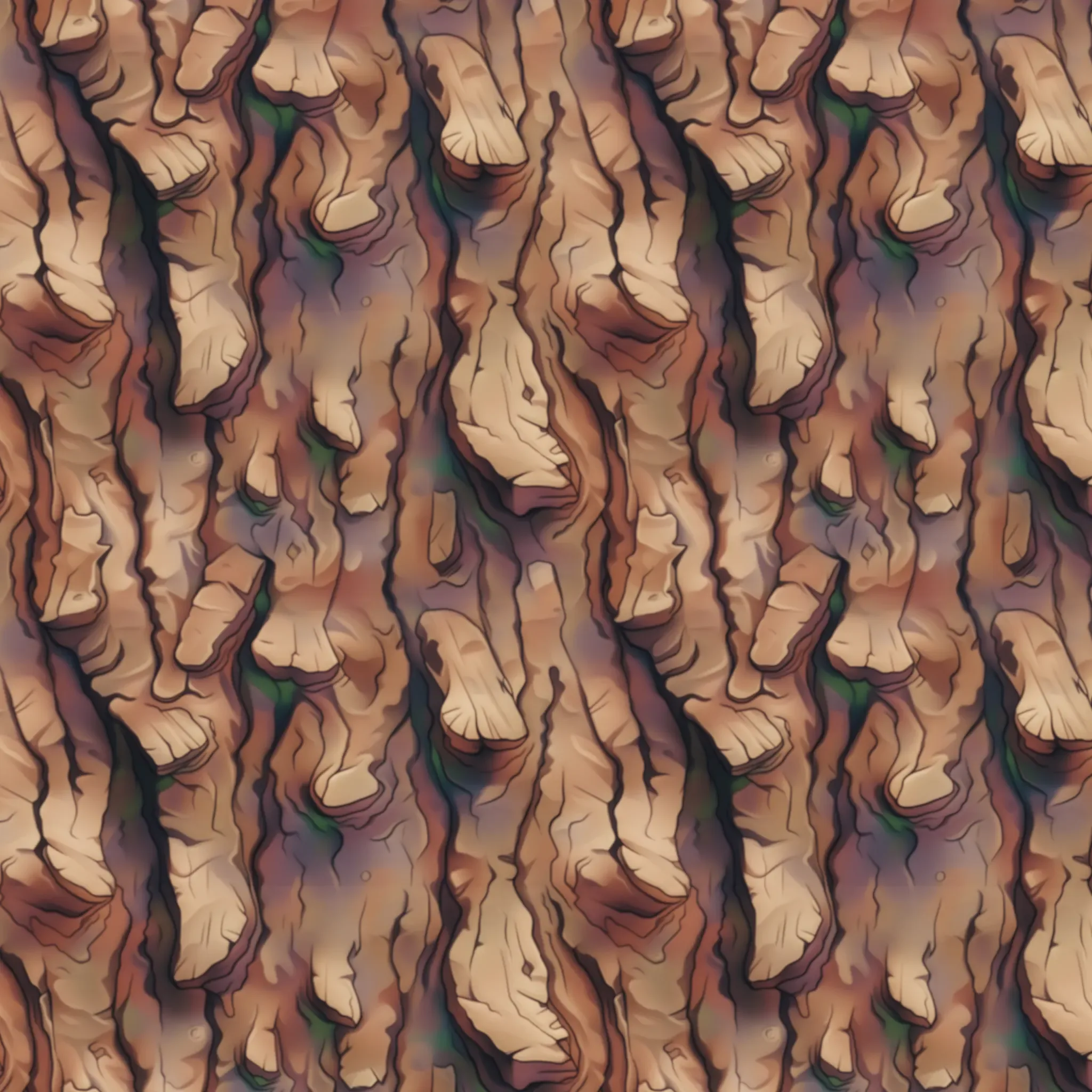 Stylized Bark Seamless Texture