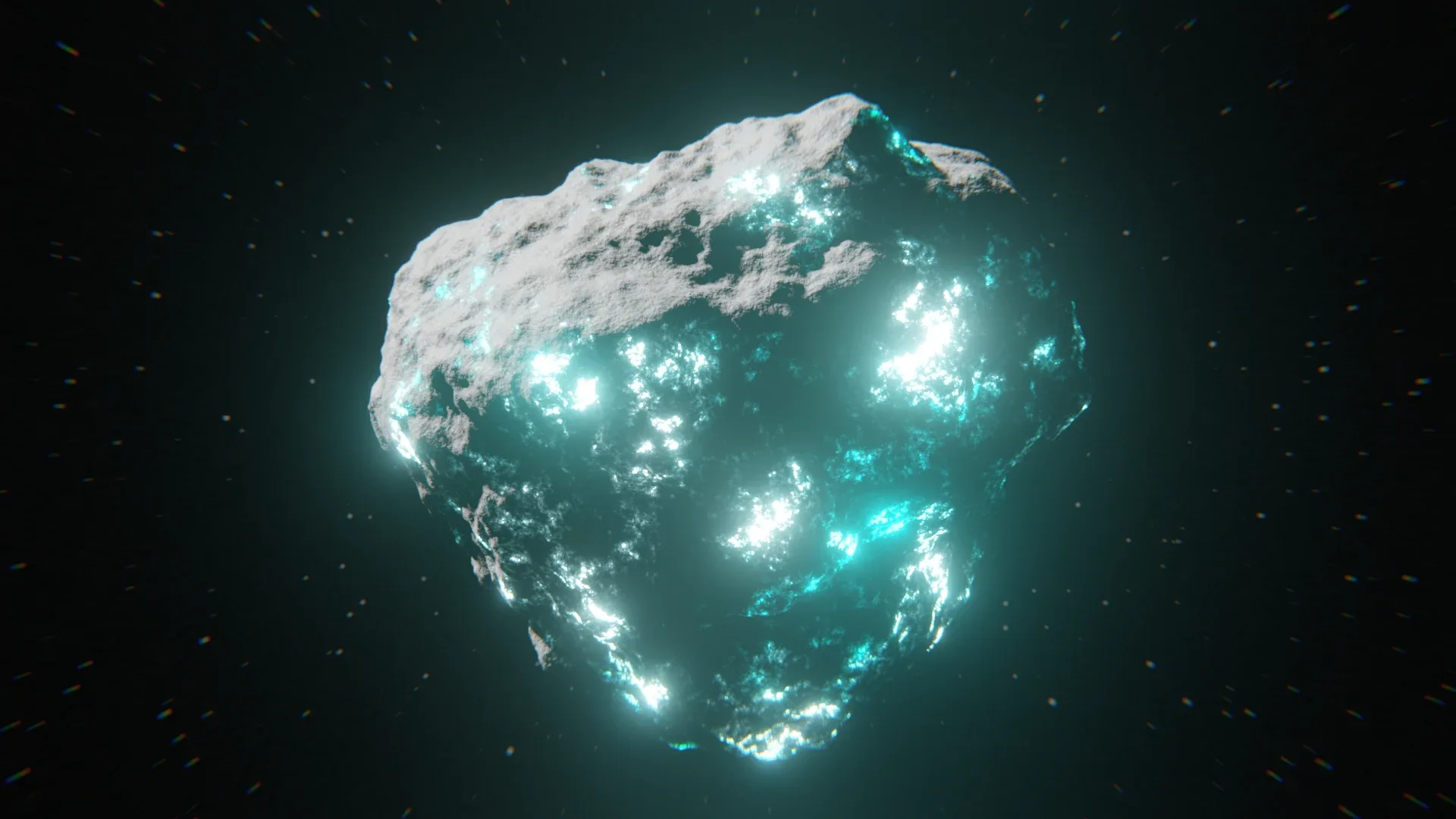 Asteroid with Procedural Material