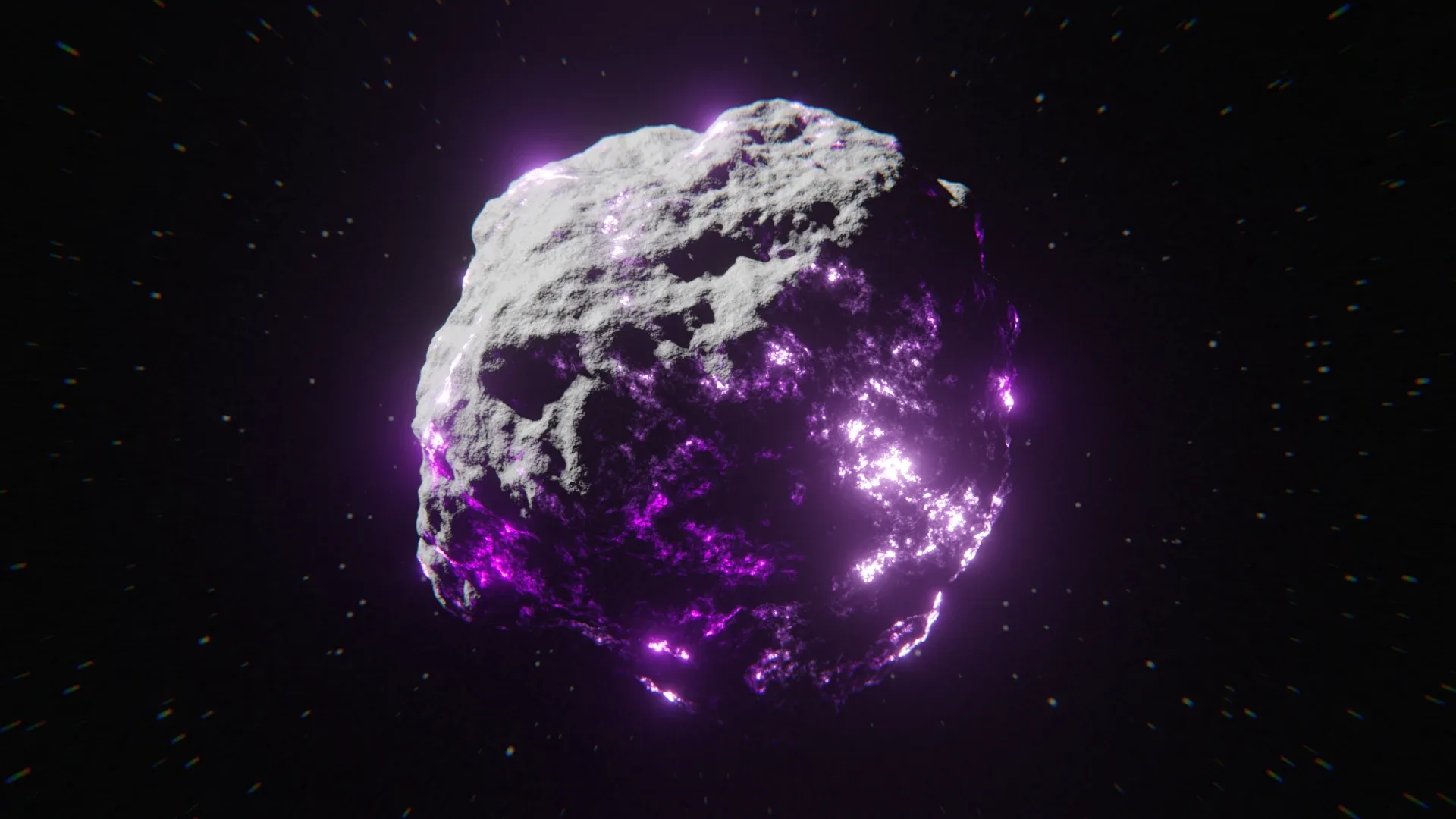 Asteroid with Procedural Material