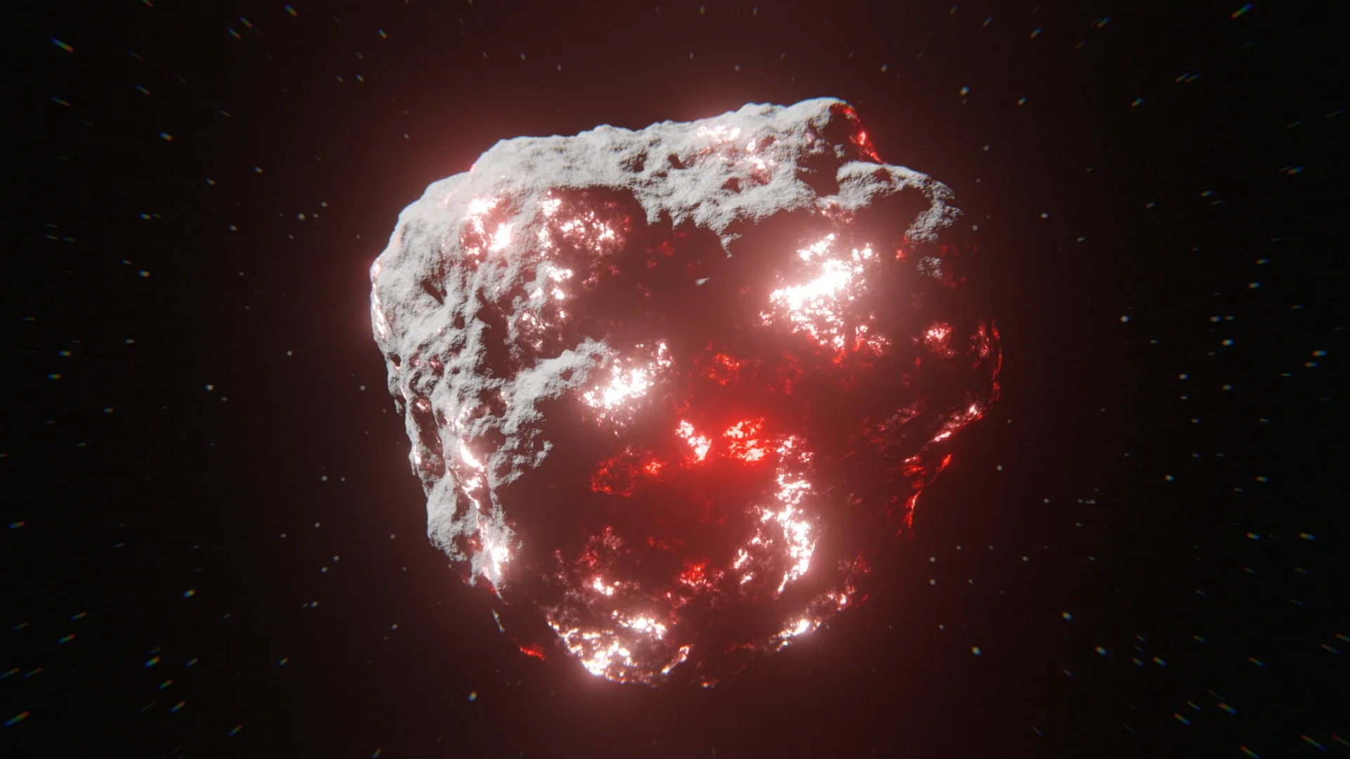 Asteroid with Procedural Material