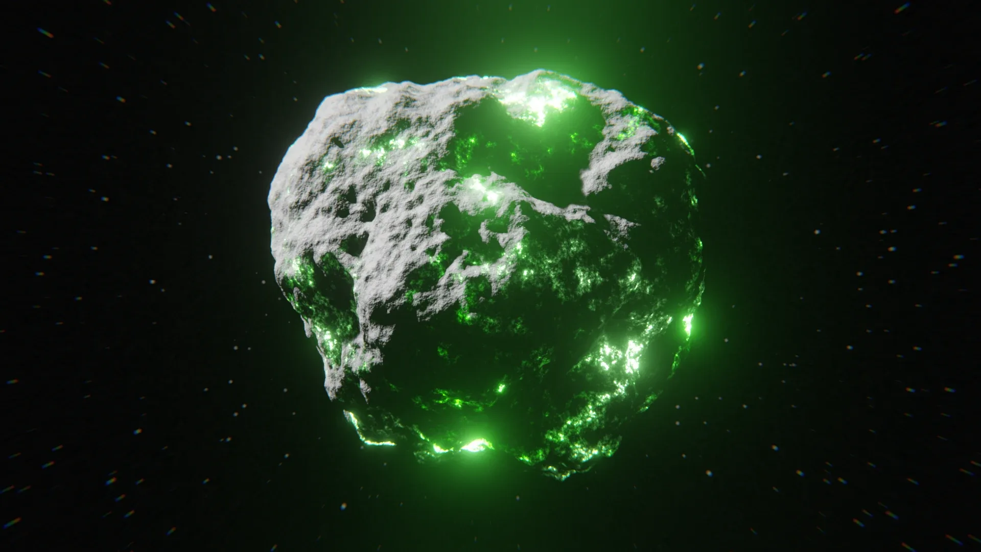Asteroid with Procedural Material