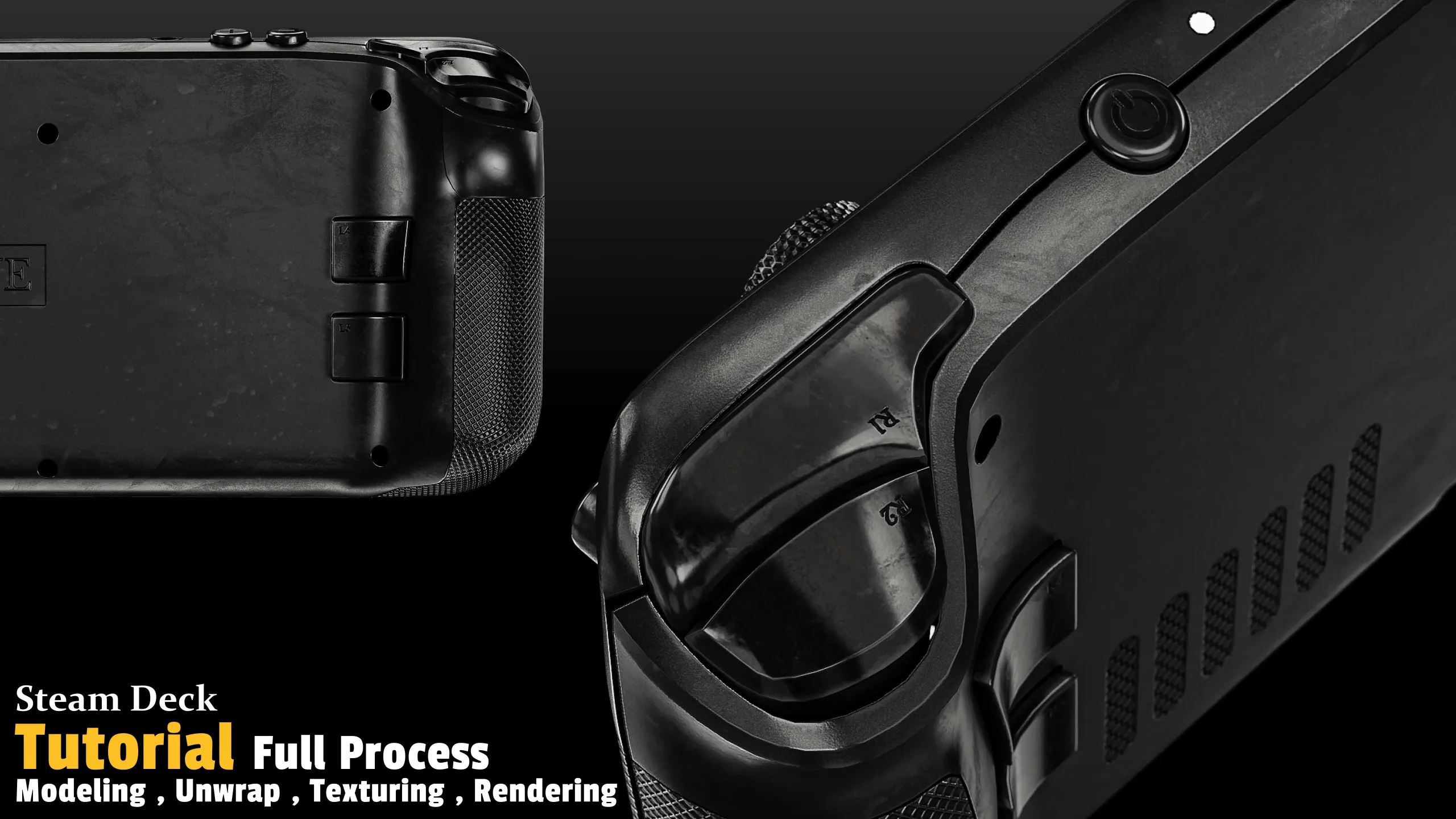 Steam Deck / 3D Model + Full Tutorial - FlippedNormals