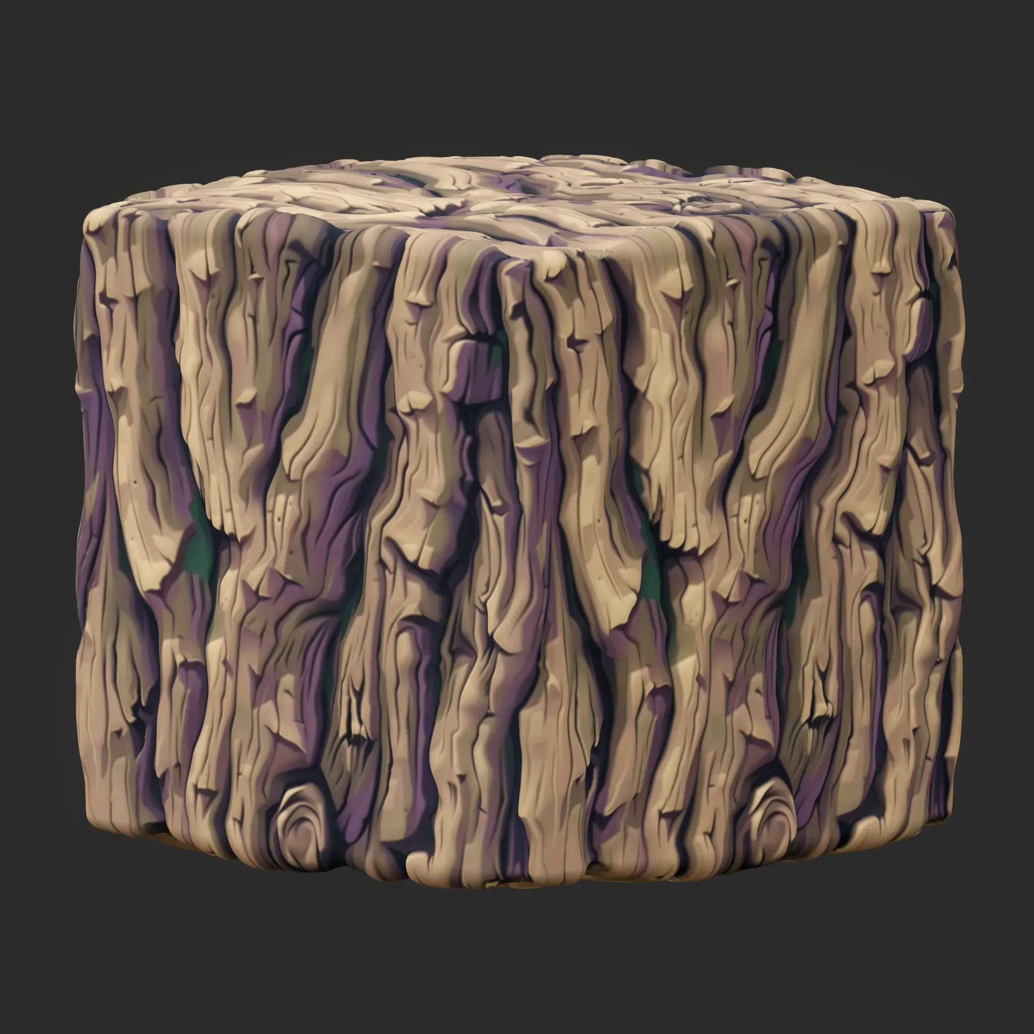 Stylized Bark Seamless Texture