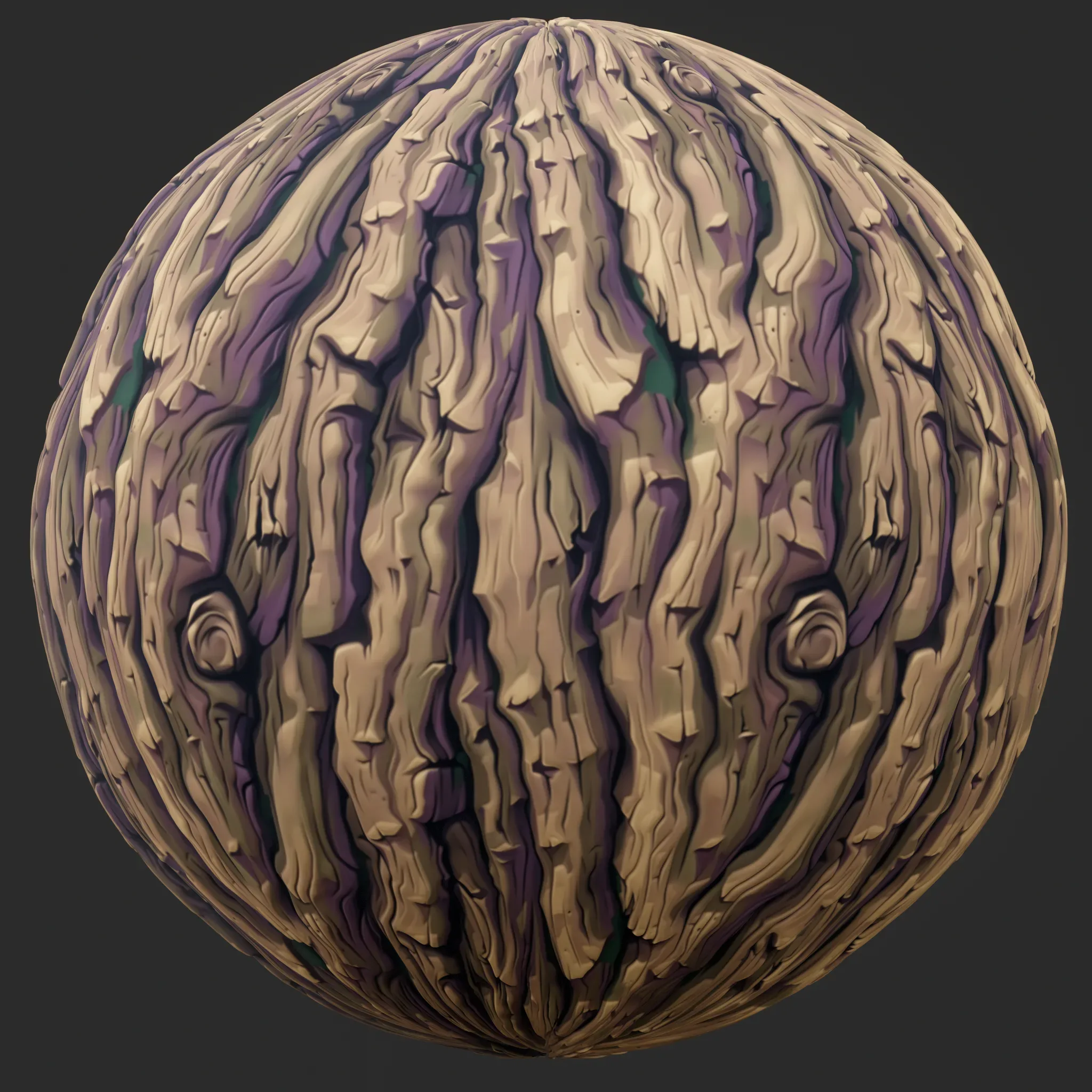 Stylized Bark Seamless Texture