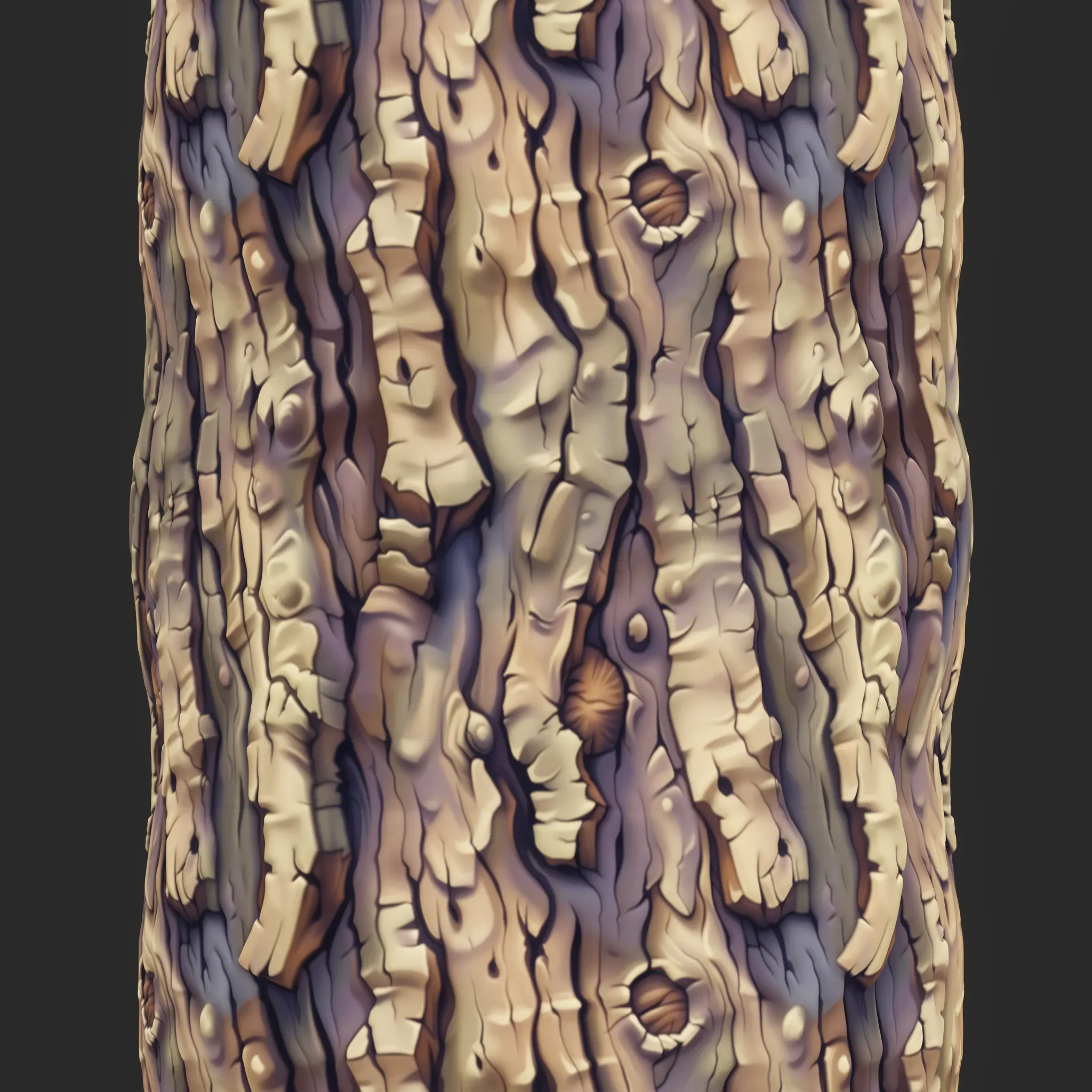 Stylized Bark Seamless Texture