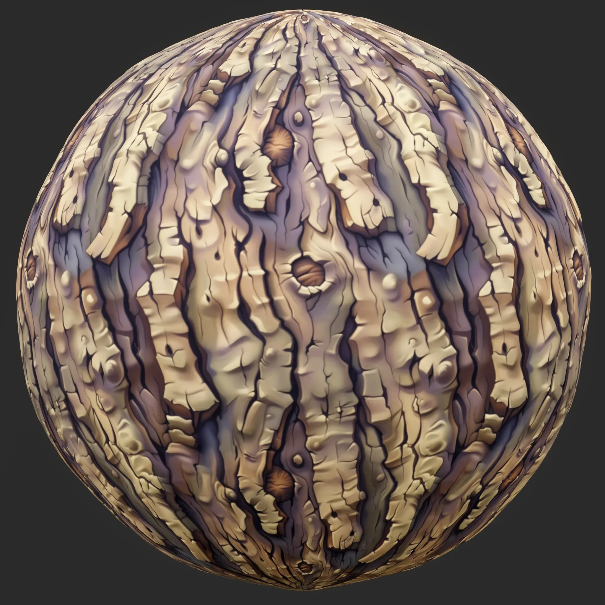 Stylized Bark Seamless Texture