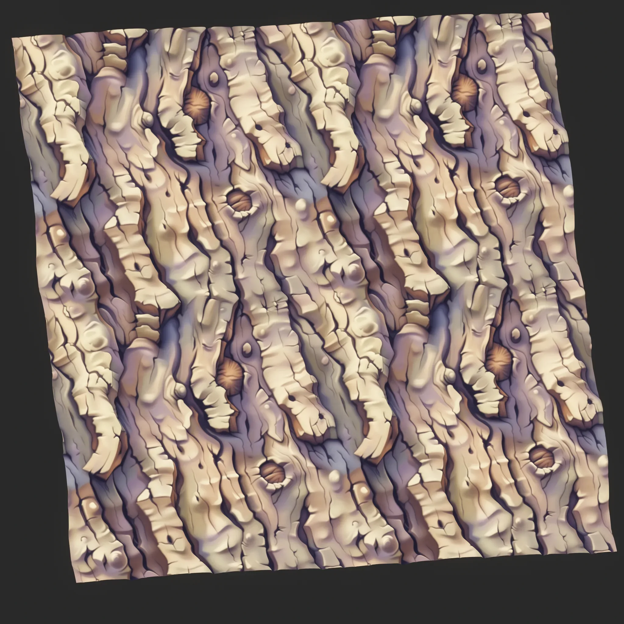 Stylized Bark Seamless Texture