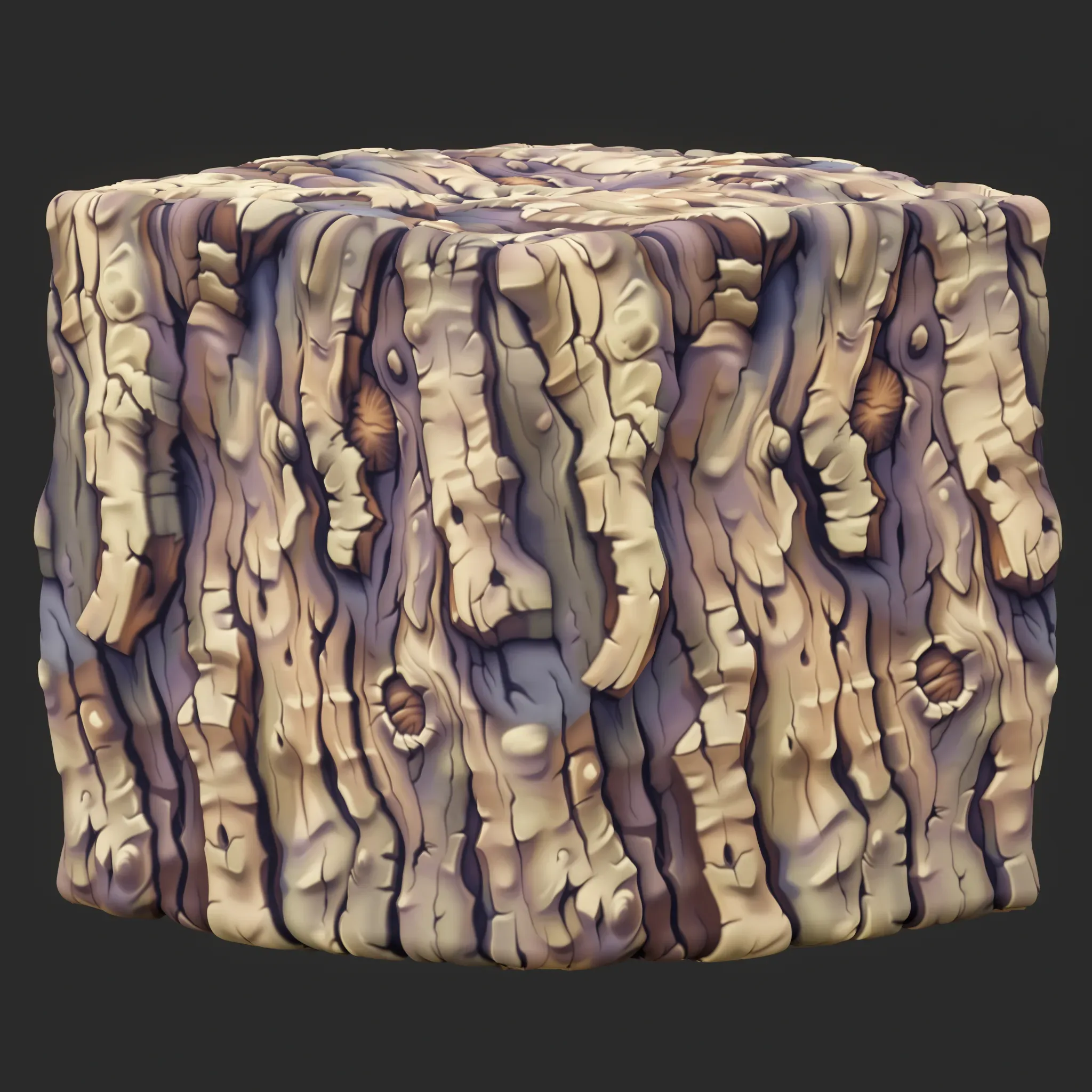 Stylized Bark Seamless Texture