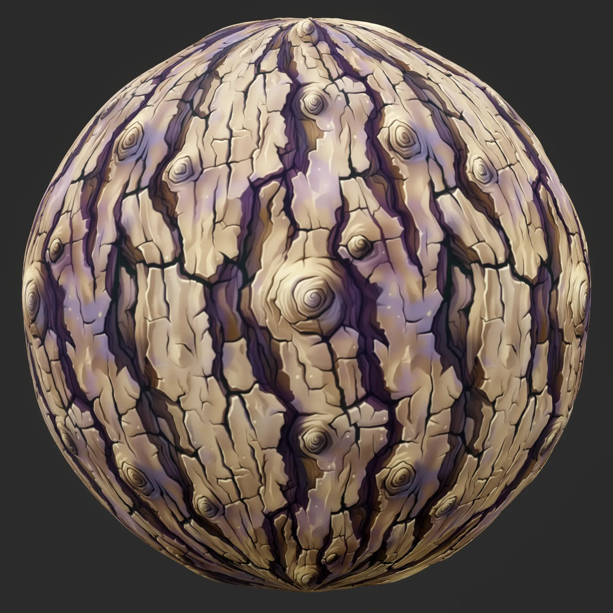 Stylized Bark Seamless Texture