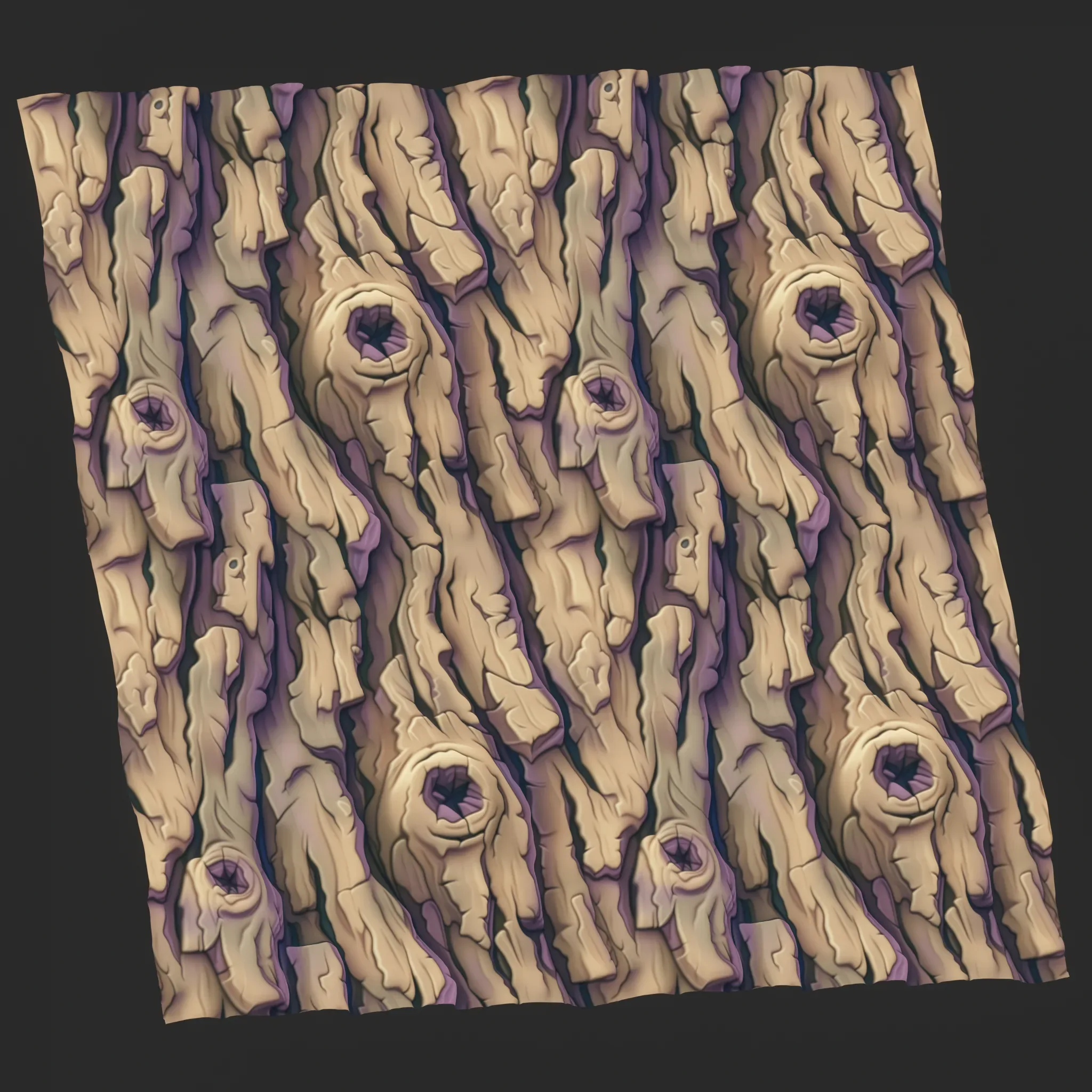 Stylized Bark Seamless Texture