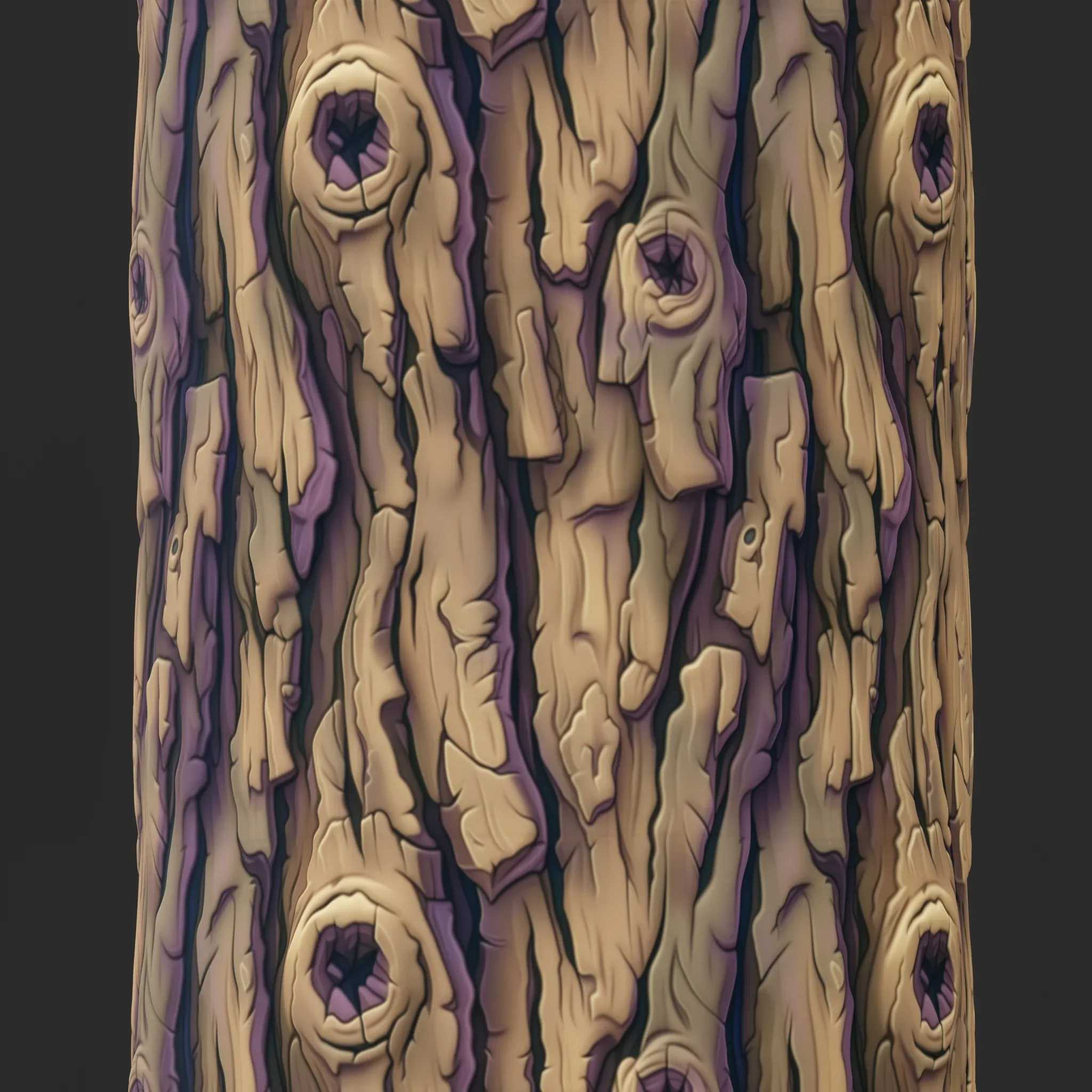 Stylized Bark Seamless Texture