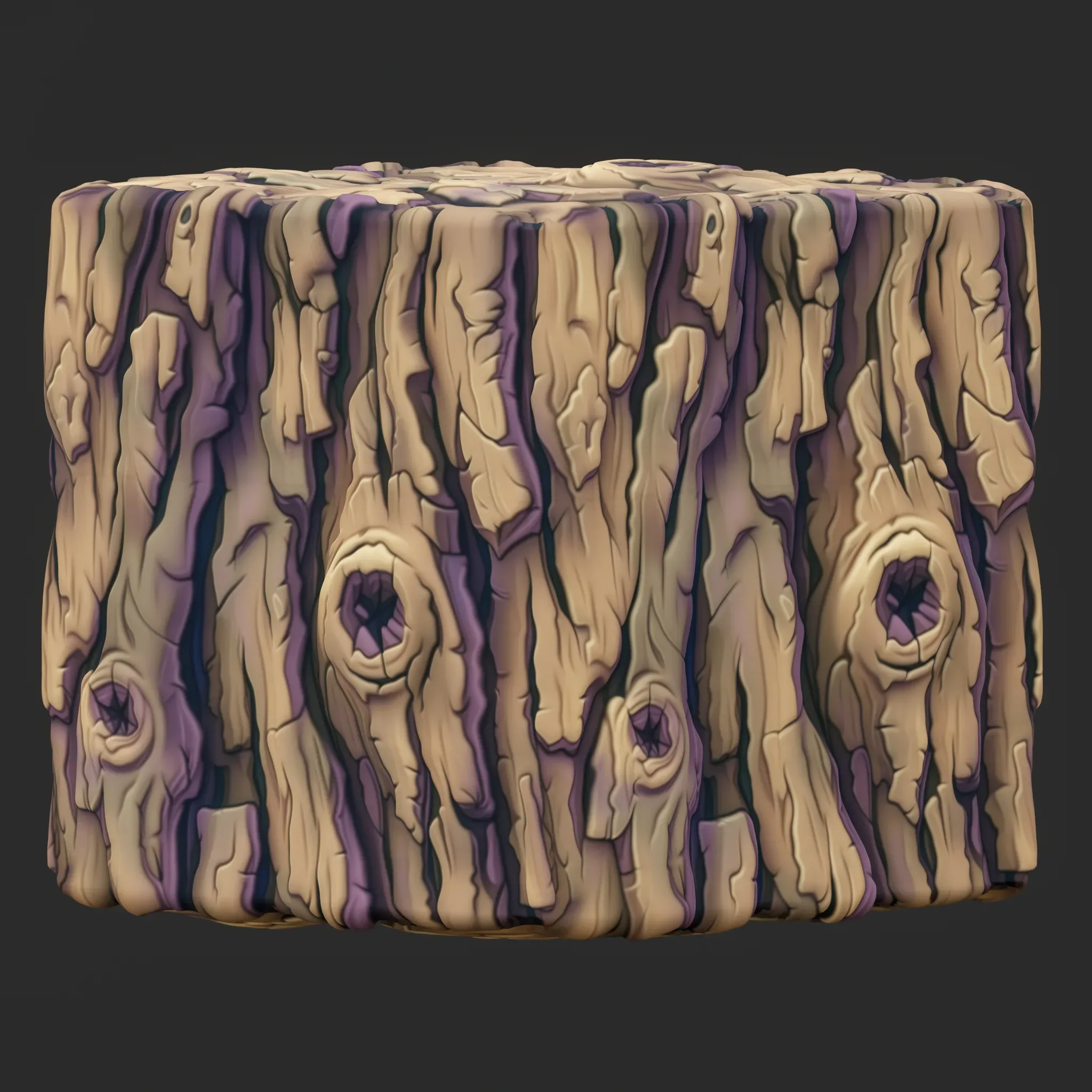 Stylized Bark Seamless Texture