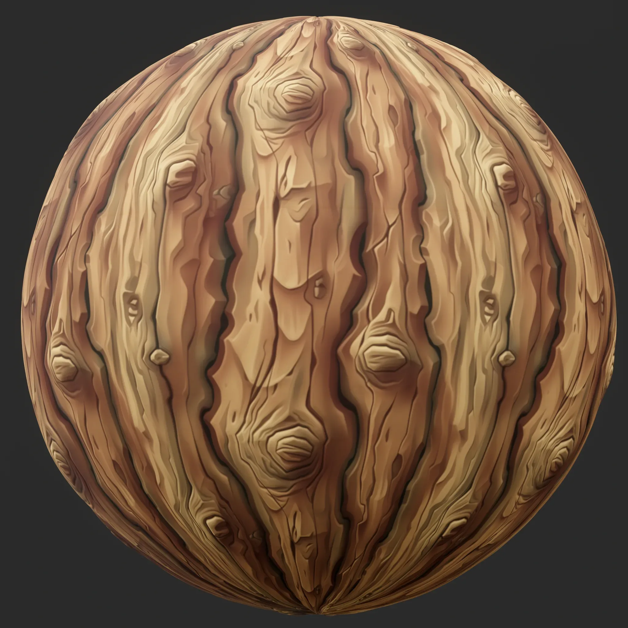 Stylized Bark Seamless Texture