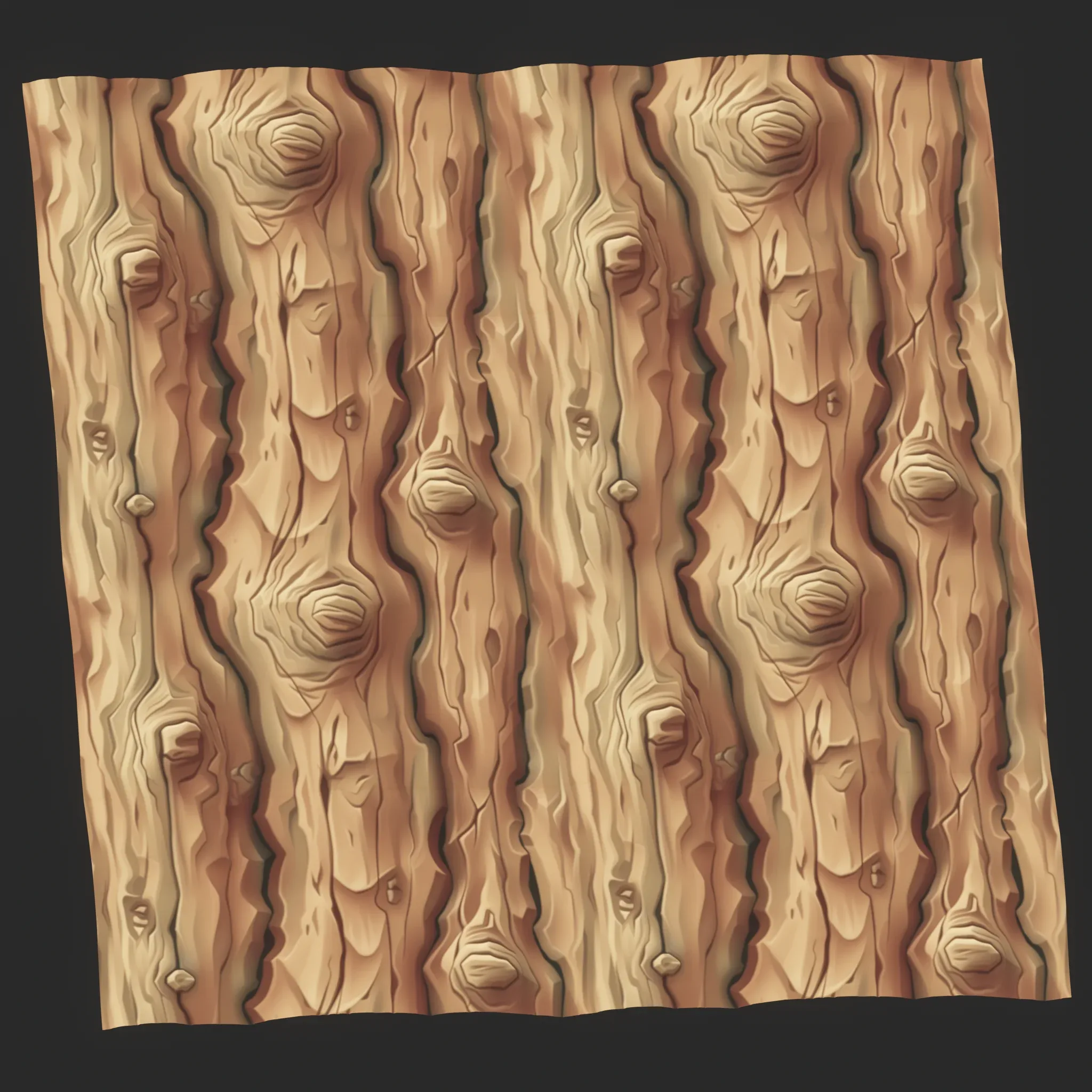 Stylized Bark Seamless Texture