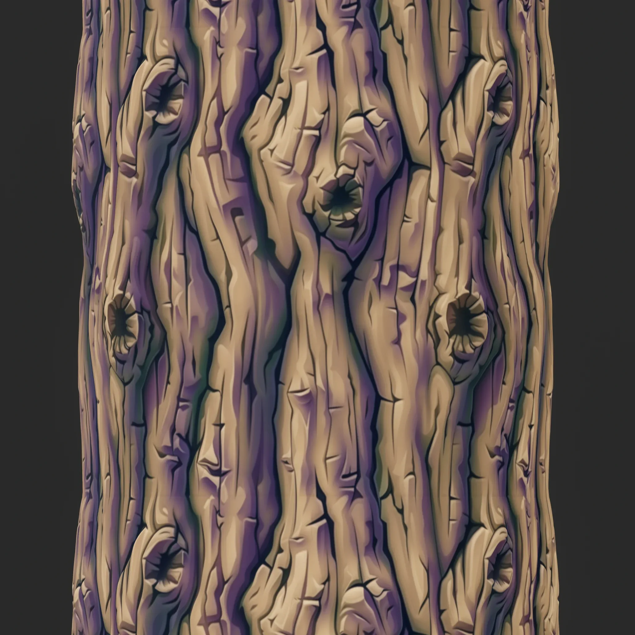 Stylized Bark Seamless Texture