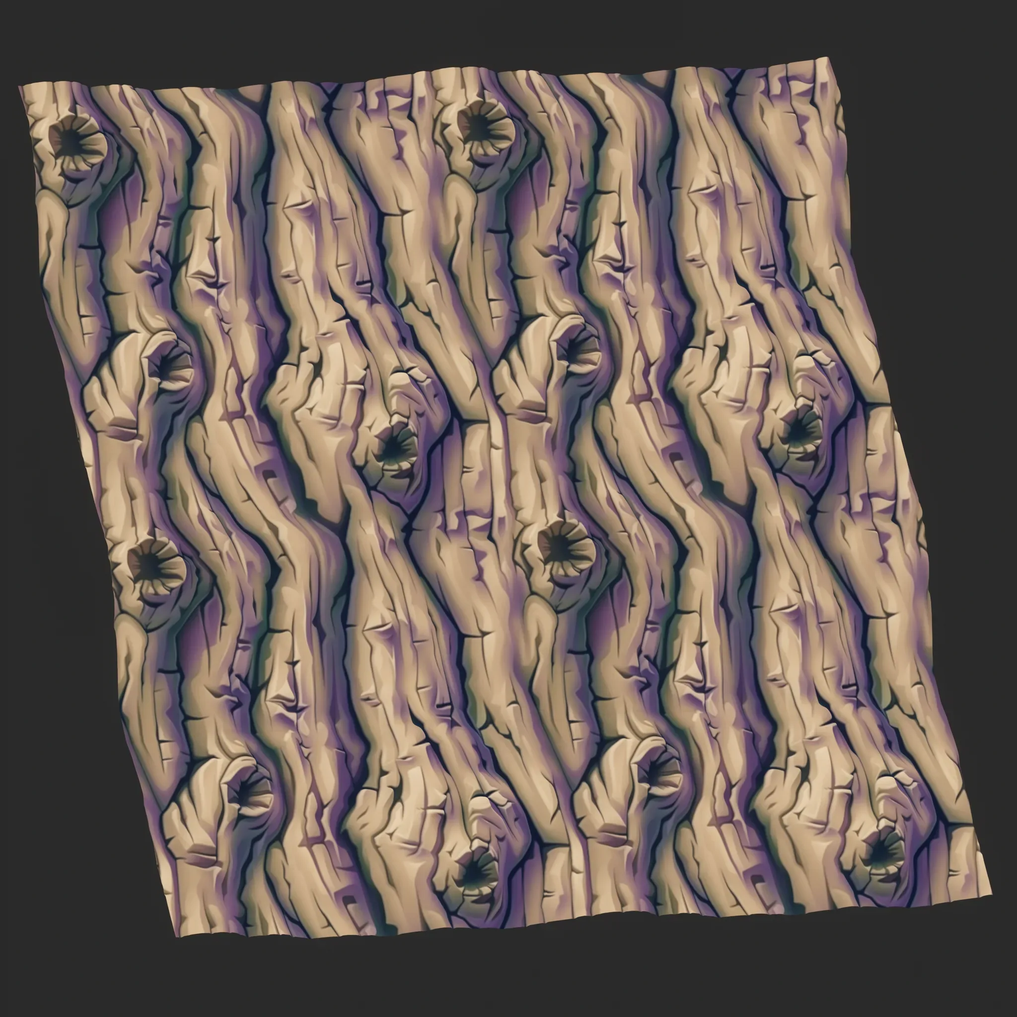 Stylized Bark Seamless Texture