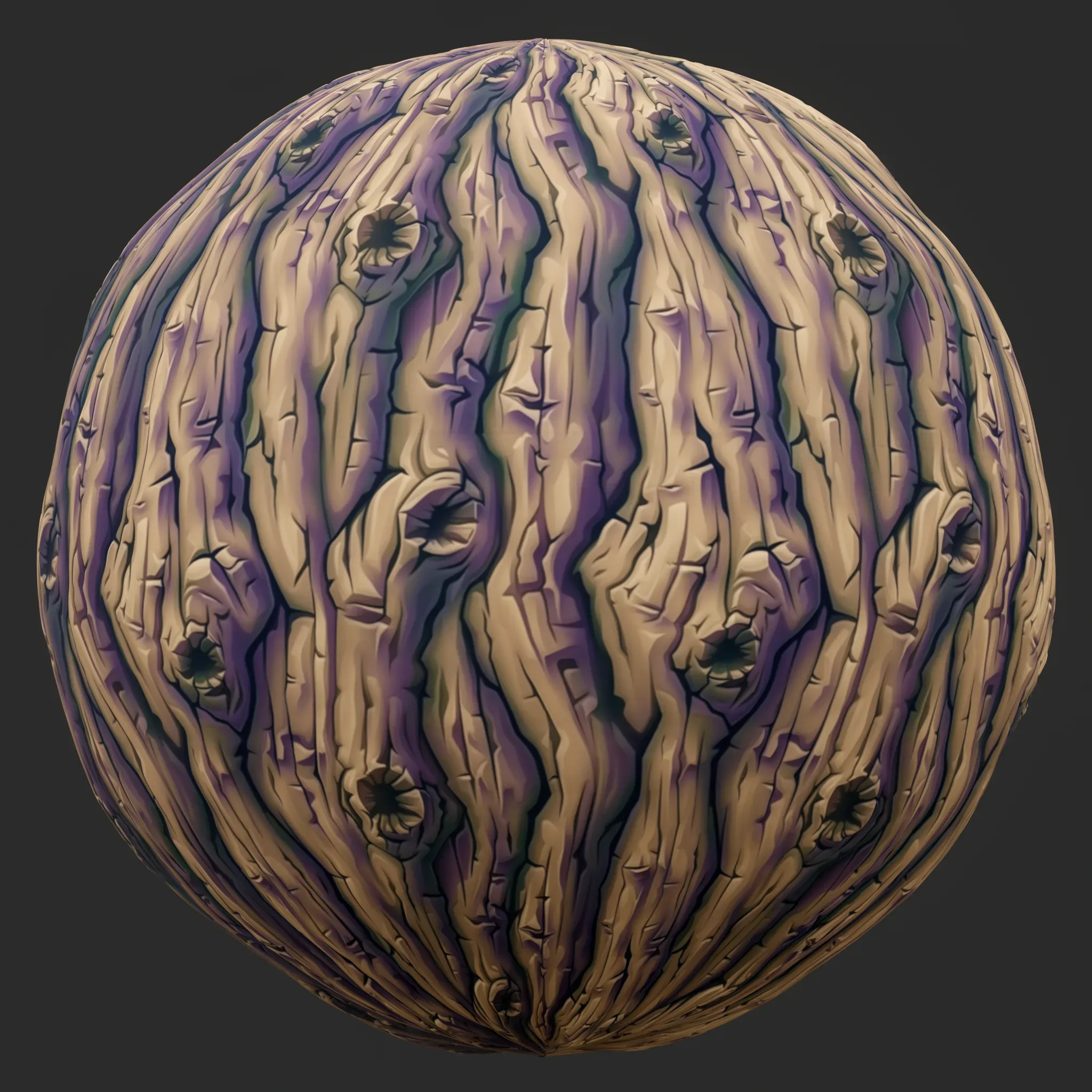 Stylized Bark Seamless Texture