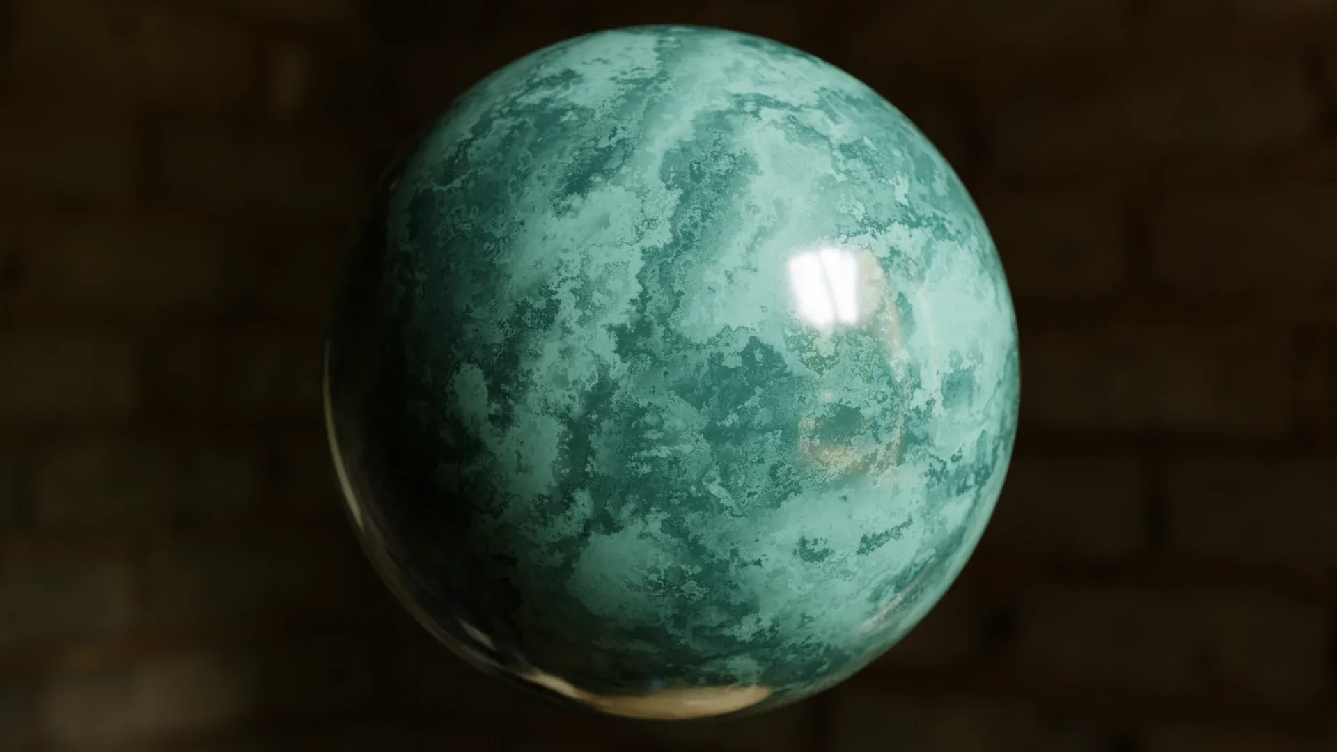 Procedural Aqua Marble Material