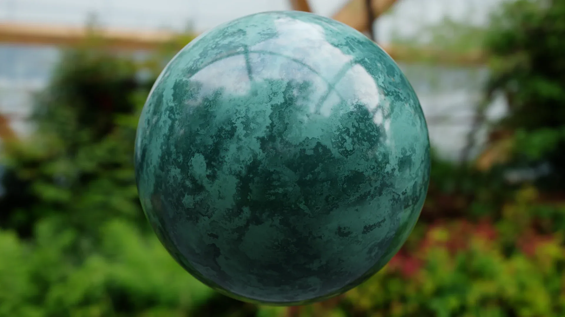 Procedural Aqua Marble Material