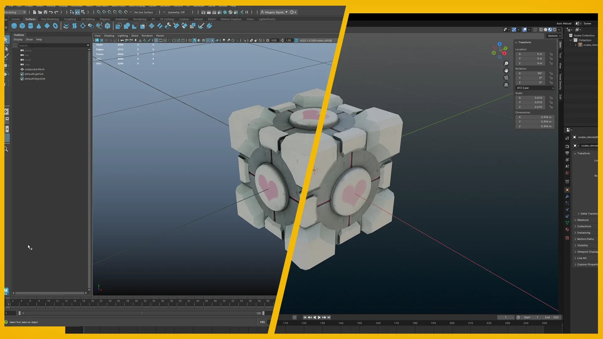 Maya to Blender for pros