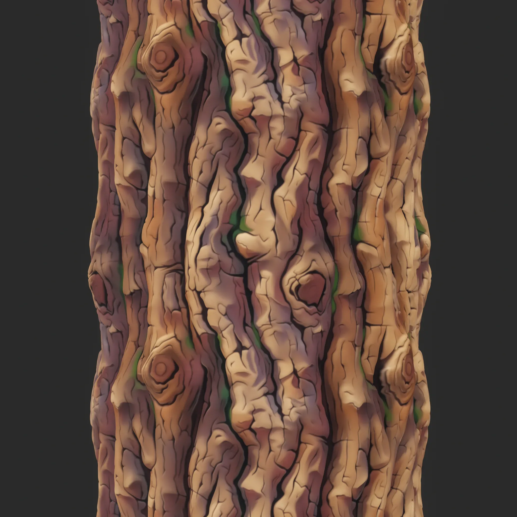 Stylized Bark Seamless Texture