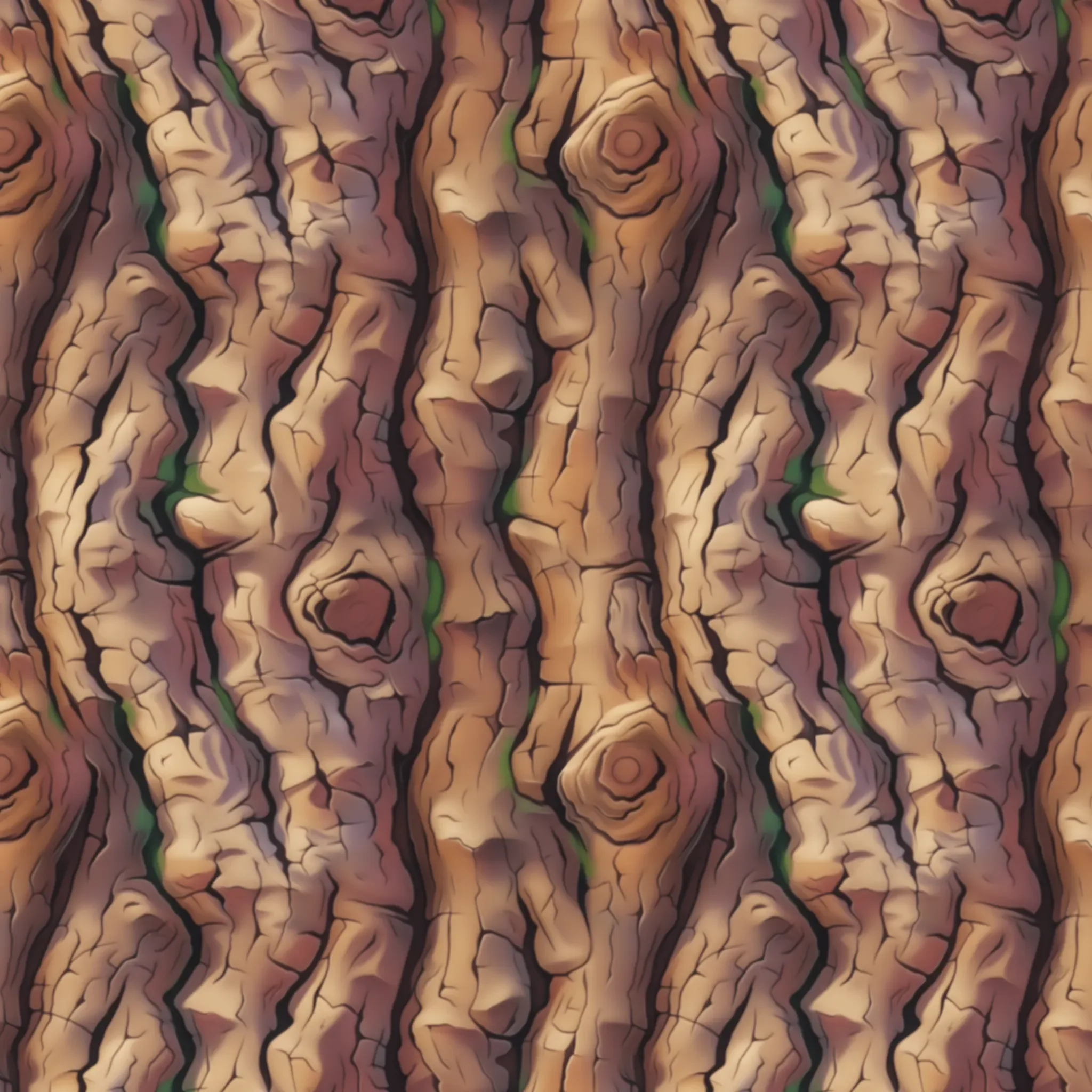 Stylized Bark Seamless Texture