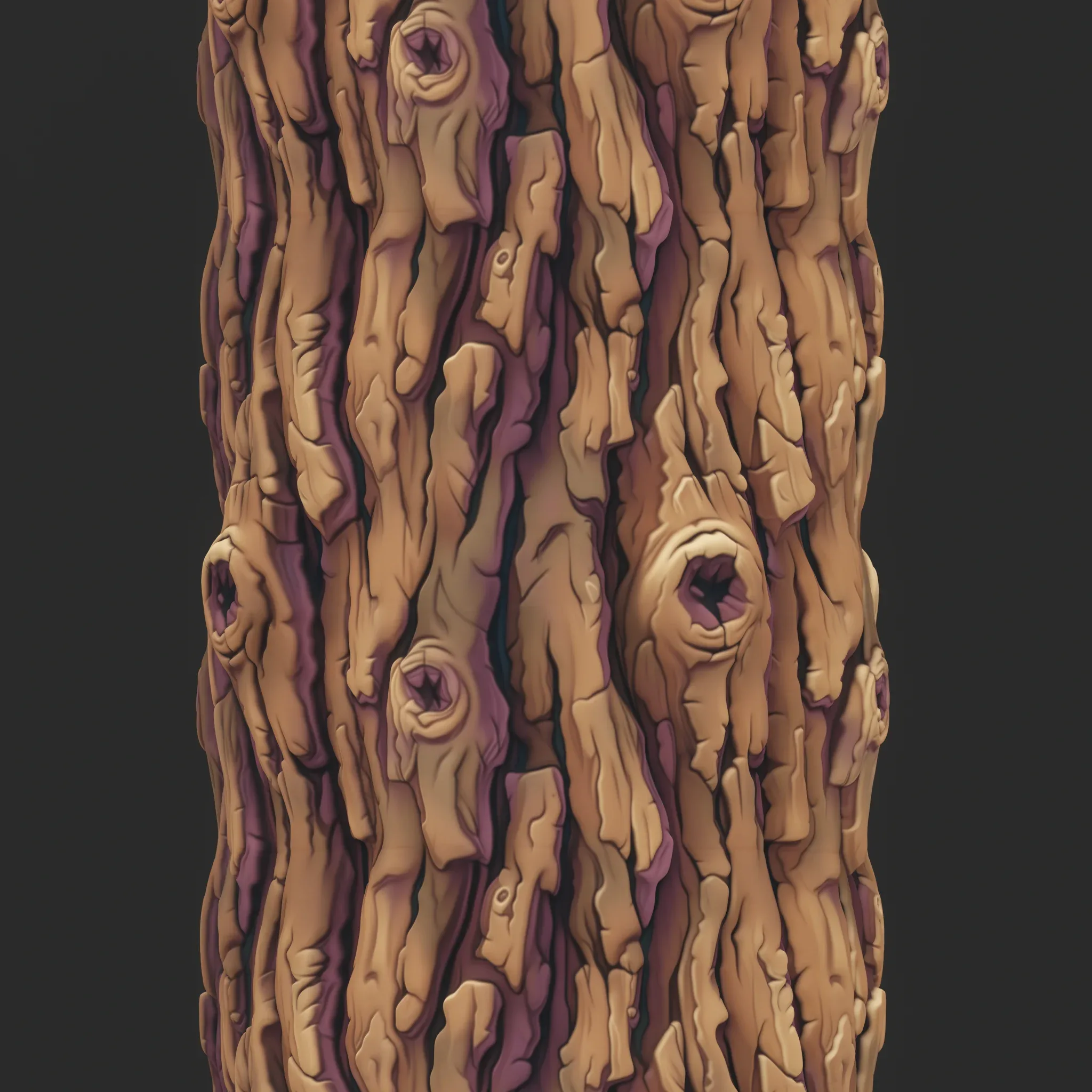 Stylized Bark Seamless Texture