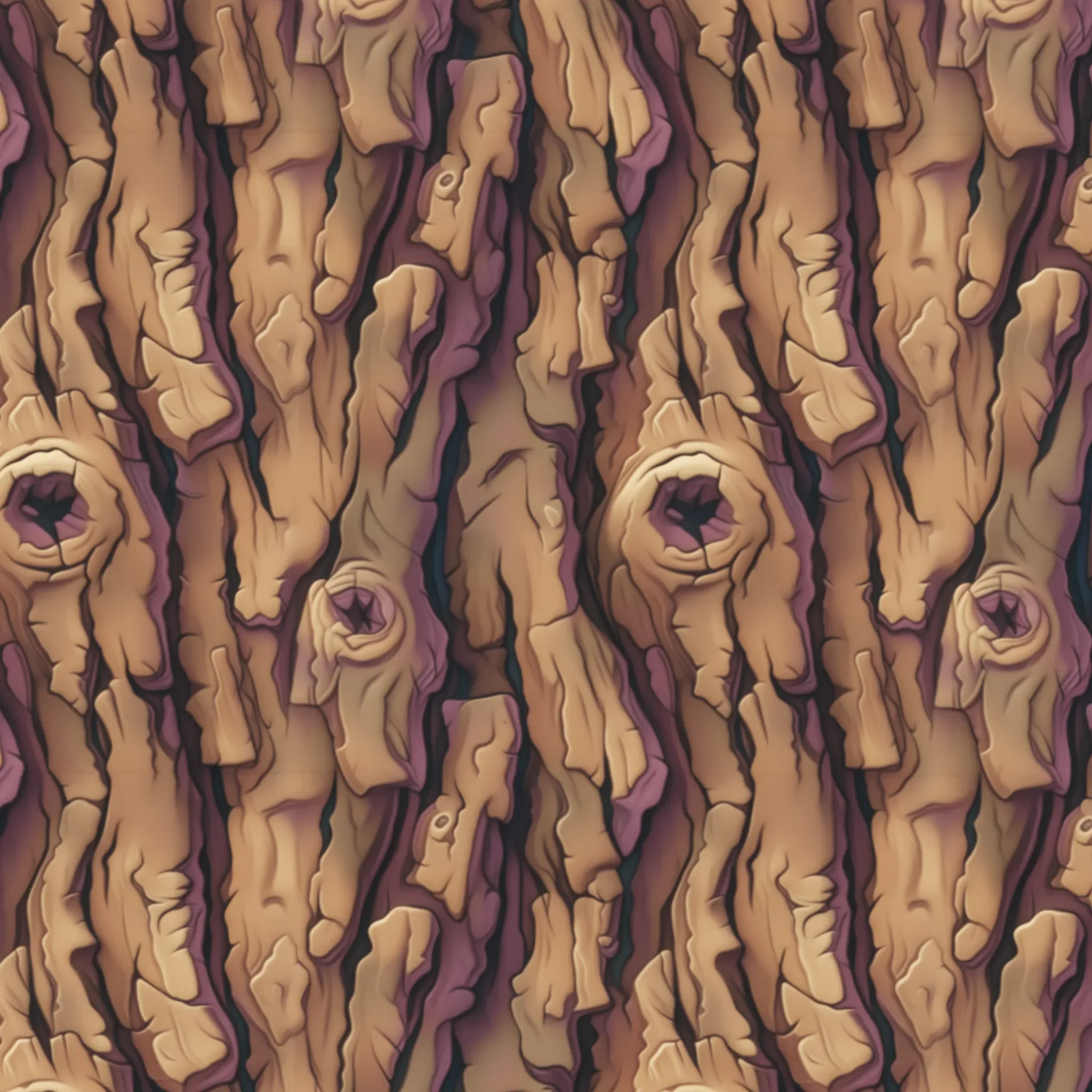 Stylized Bark Seamless Texture