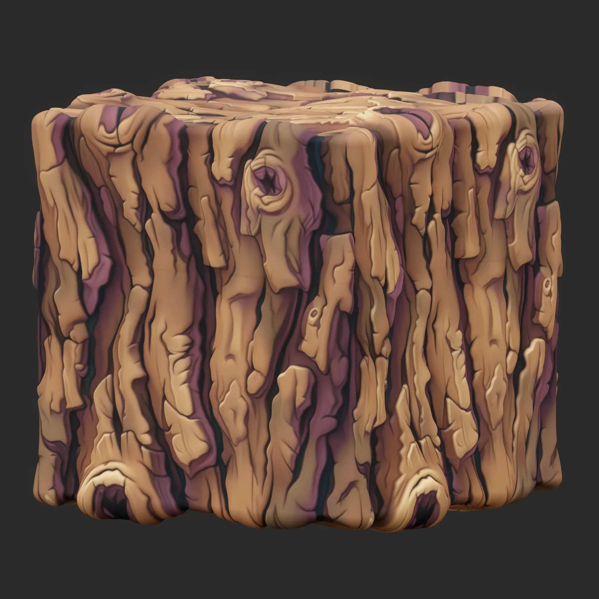 Stylized Bark Seamless Texture