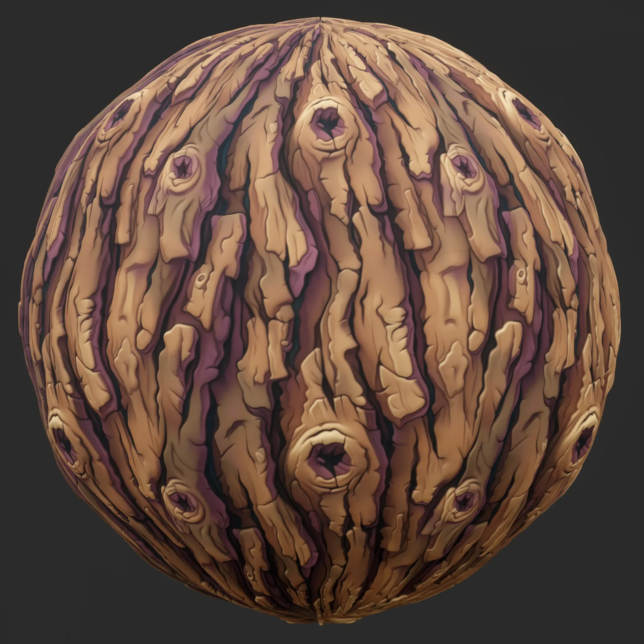 Stylized Bark Seamless Texture