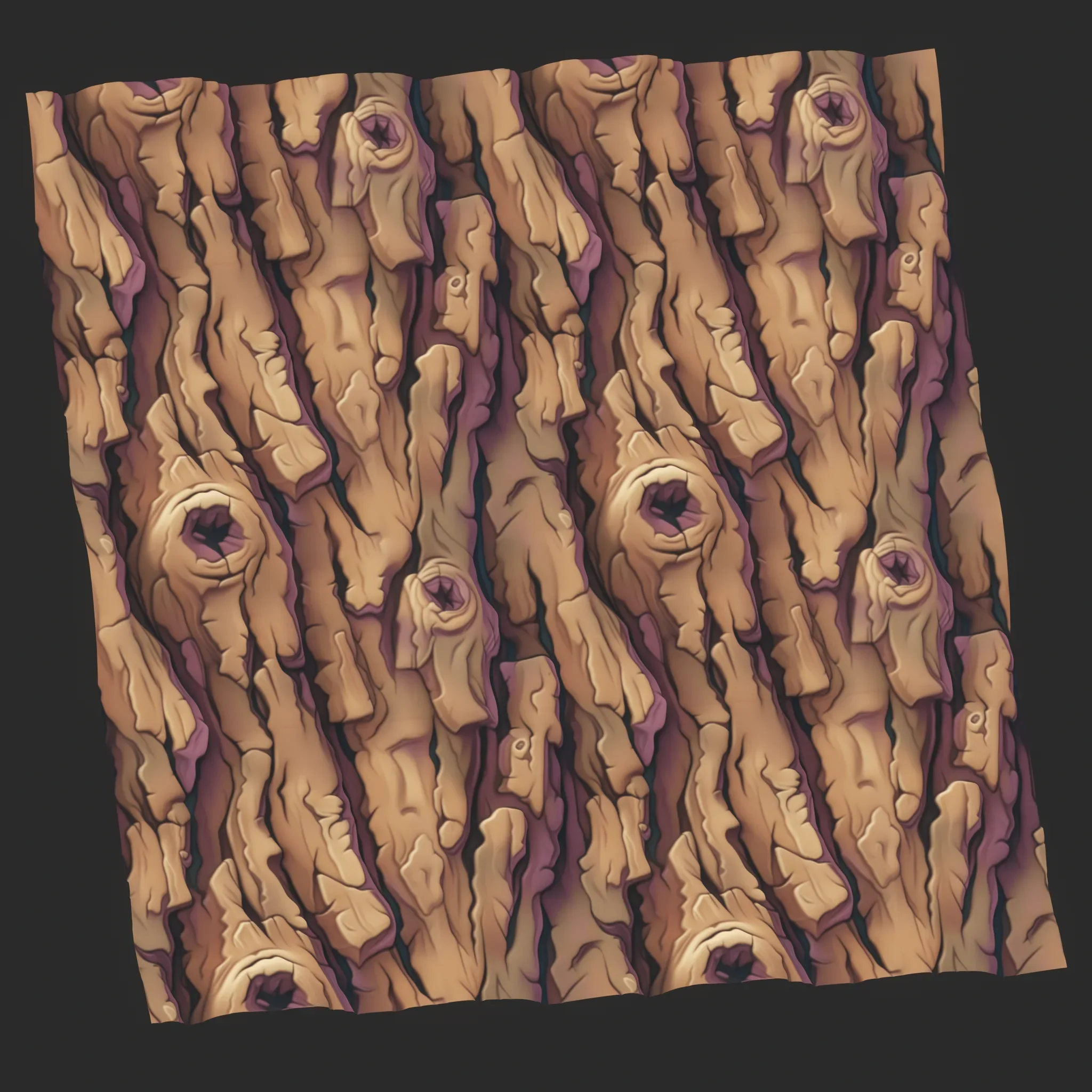 Stylized Bark Seamless Texture