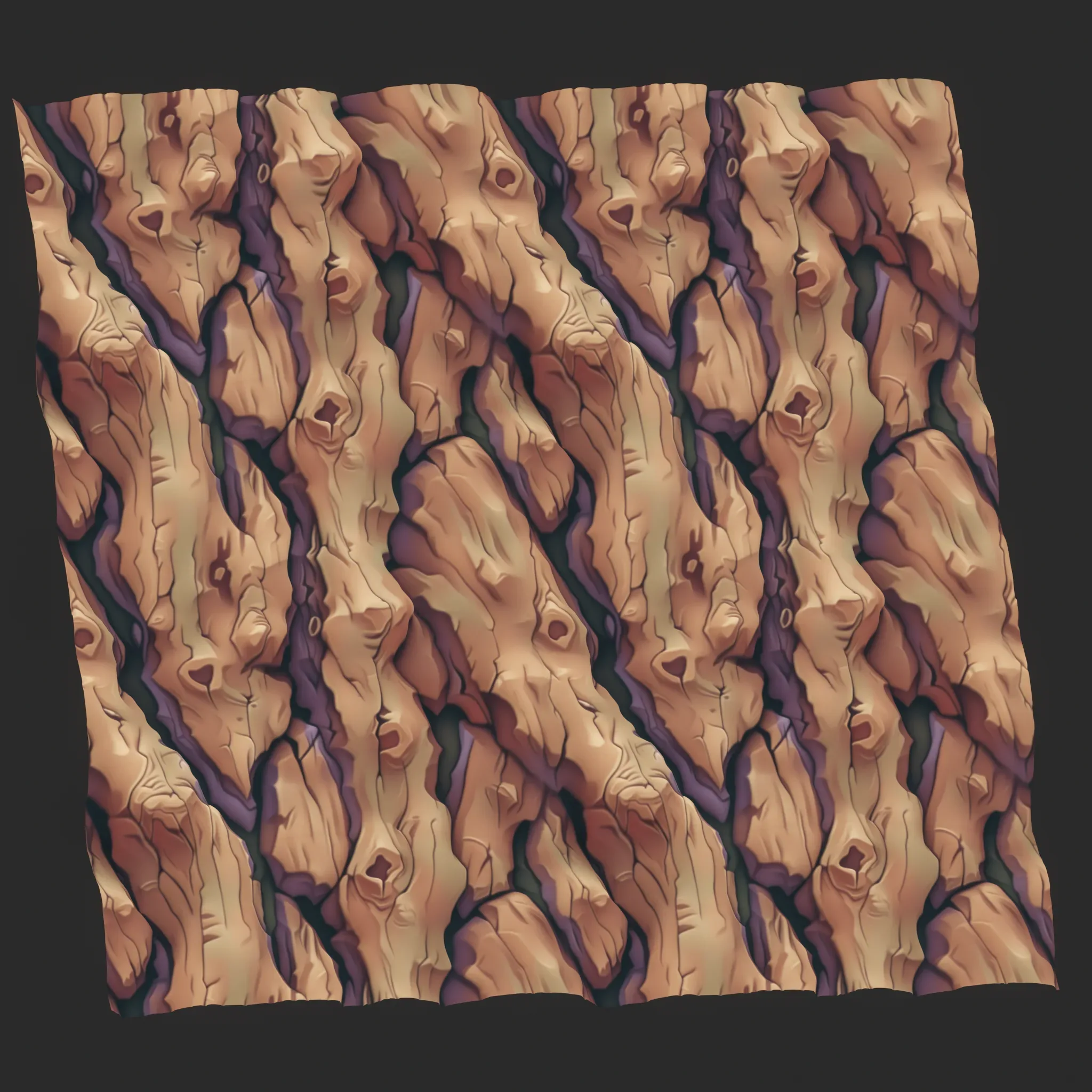 Stylized Bark Seamless Texture