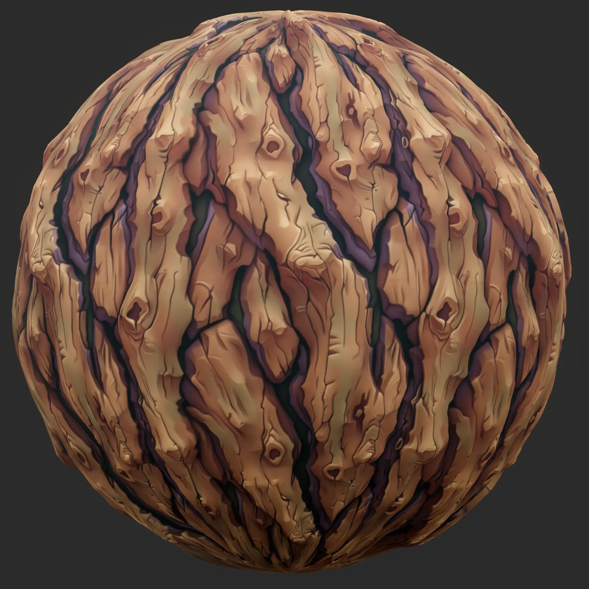 Stylized Bark Seamless Texture