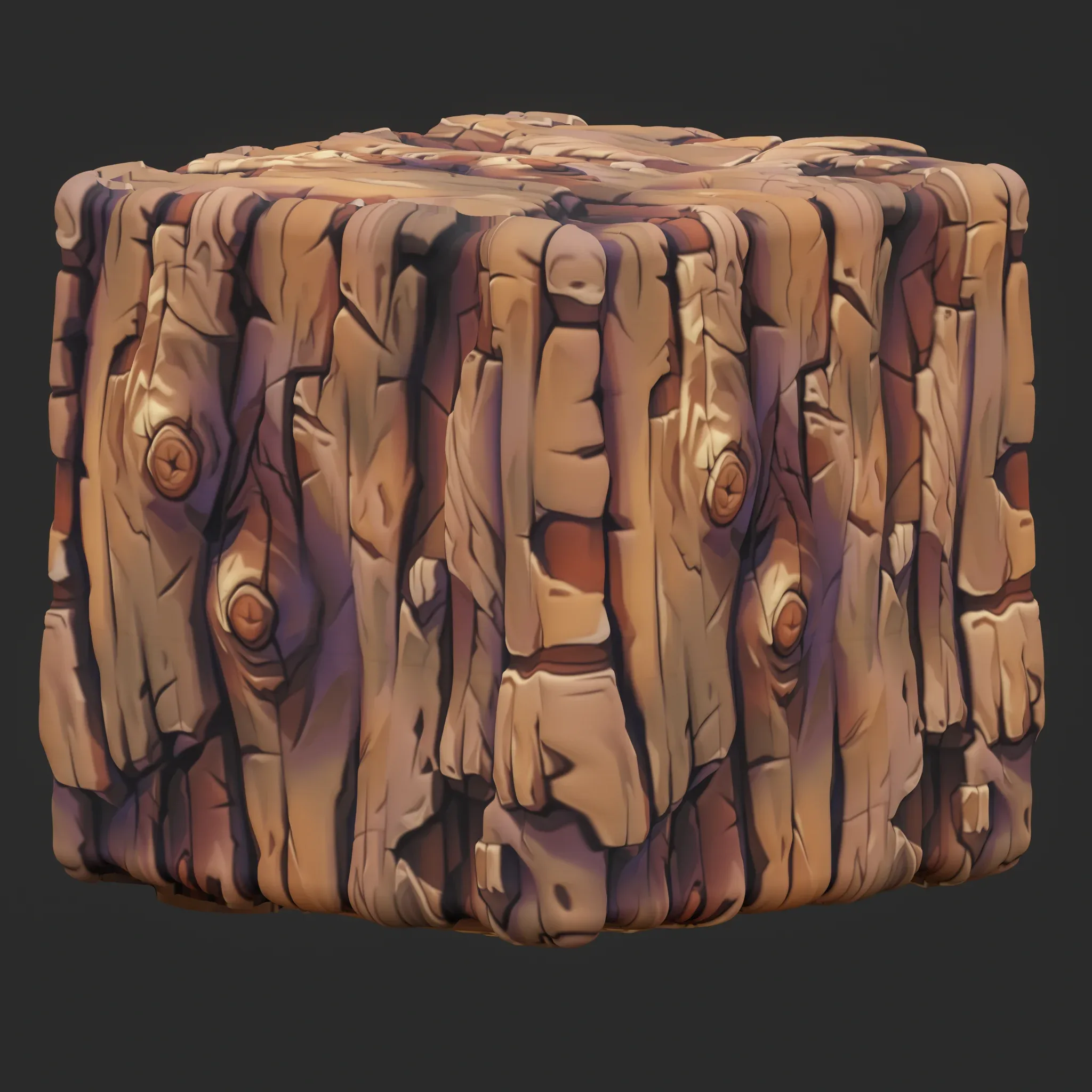 Stylized Bark Seamless Texture