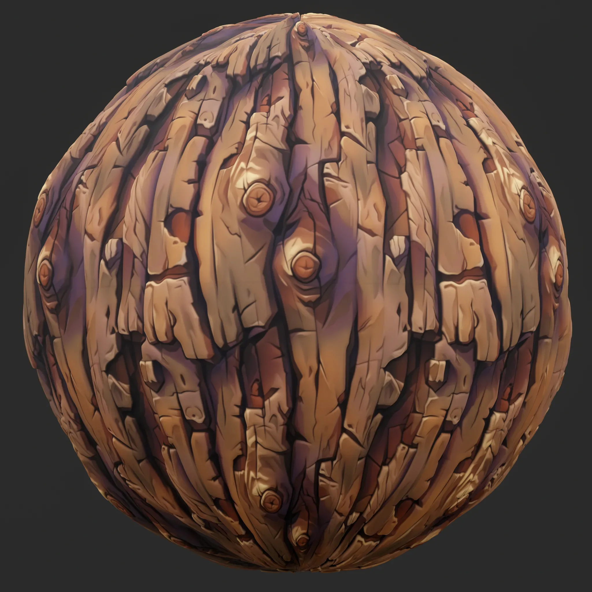 Stylized Bark Seamless Texture