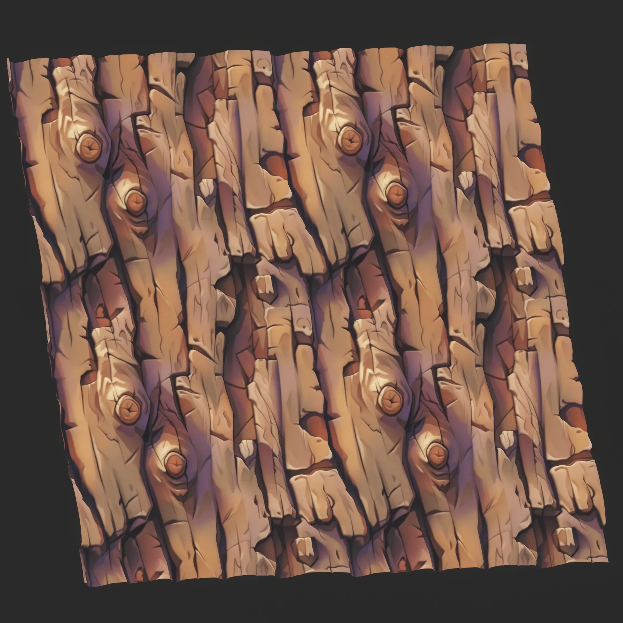 Stylized Bark Seamless Texture