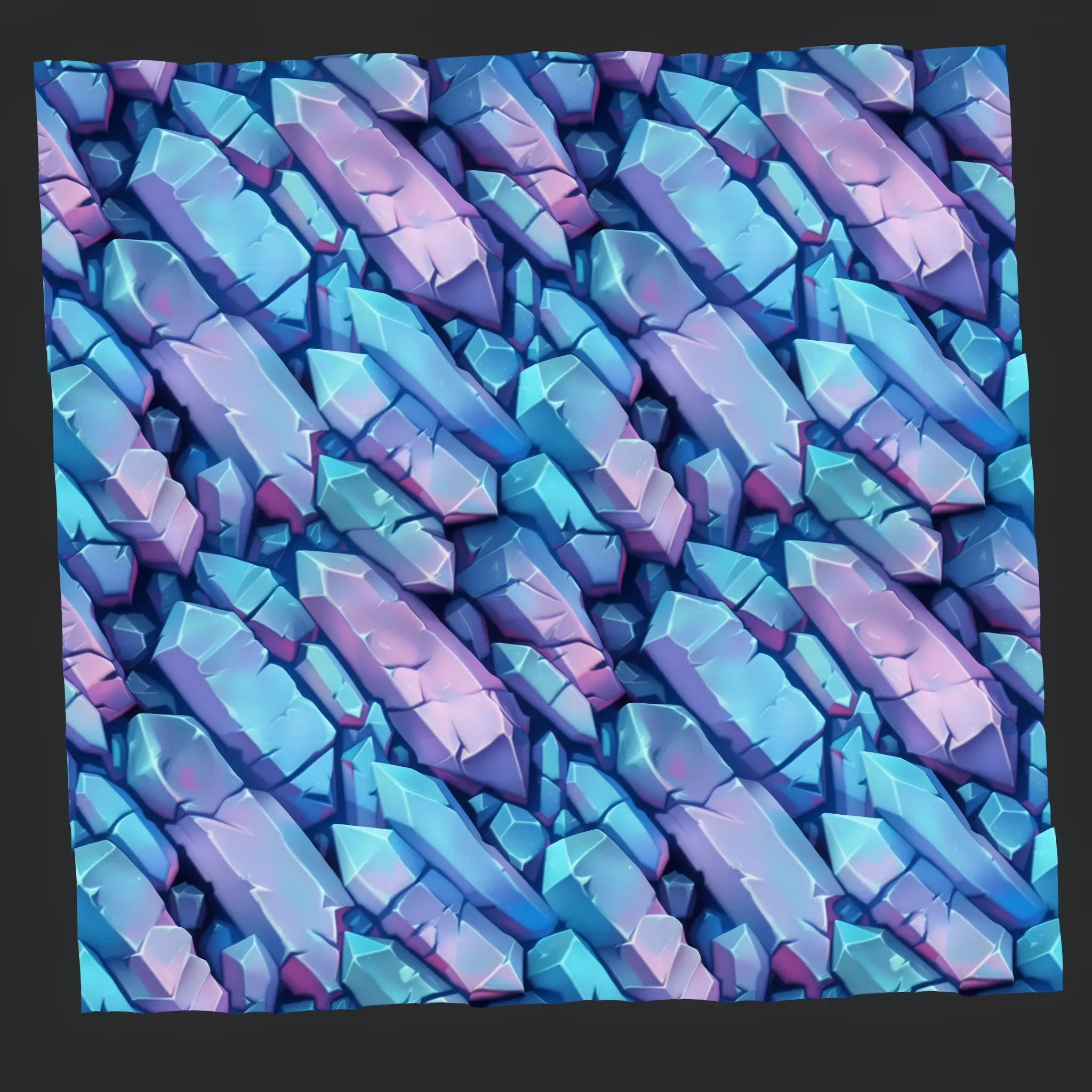 Stylized Crystal Seamless Texture