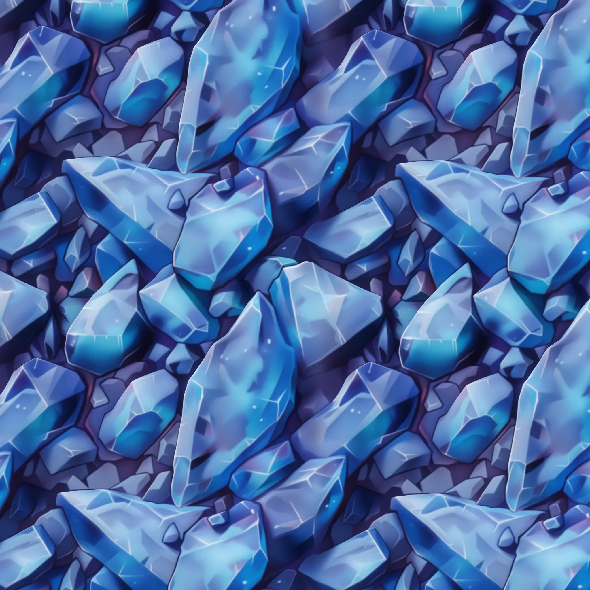 Stylized Crystal Seamless Texture