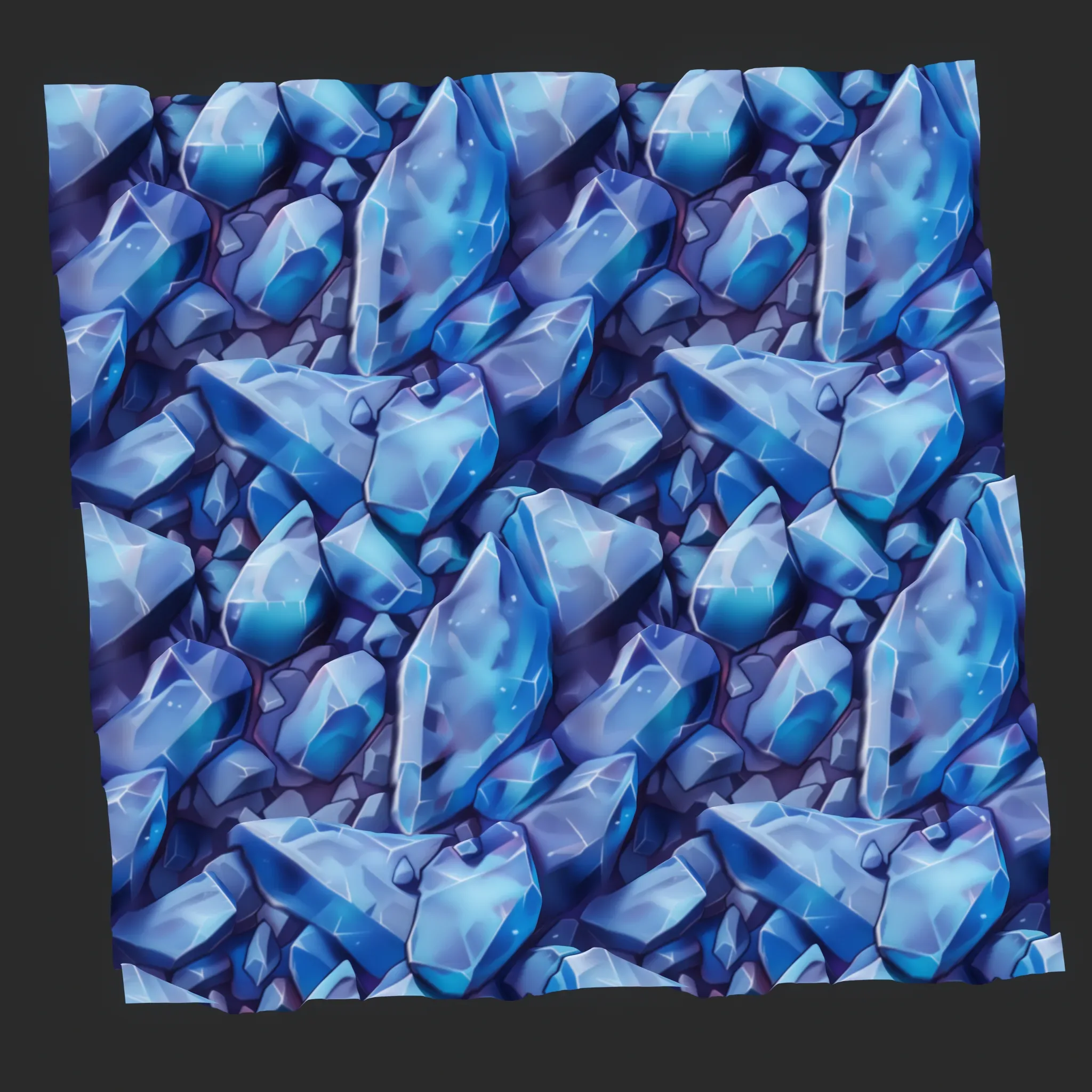 Stylized Crystal Seamless Texture