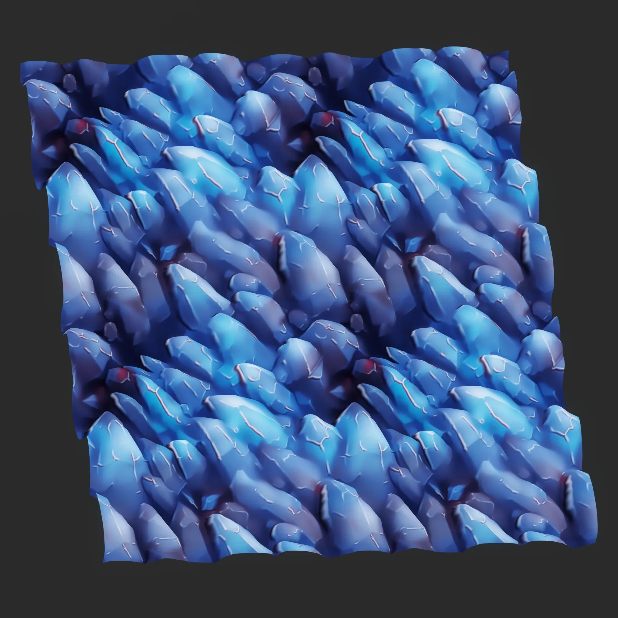 Stylized Crystal Seamless Texture