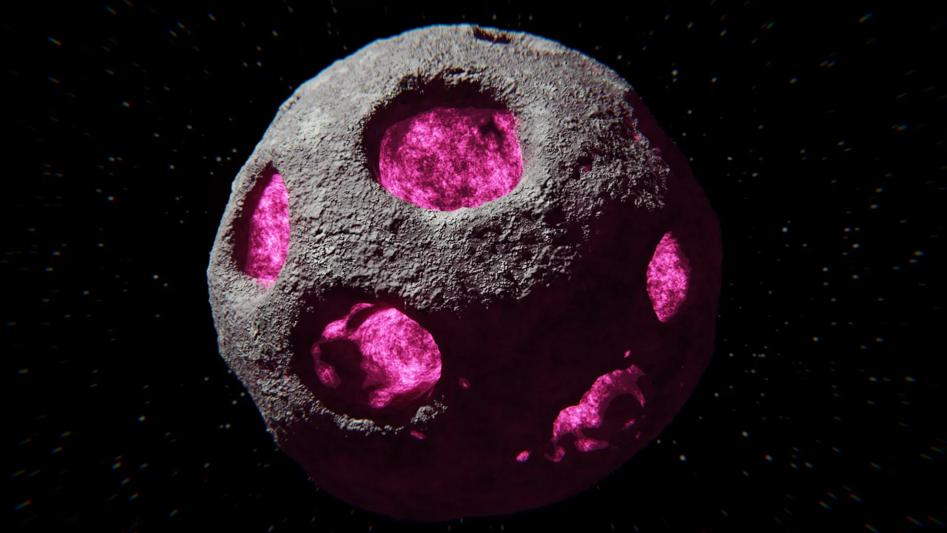 Asteroid 02 with Procedural Material