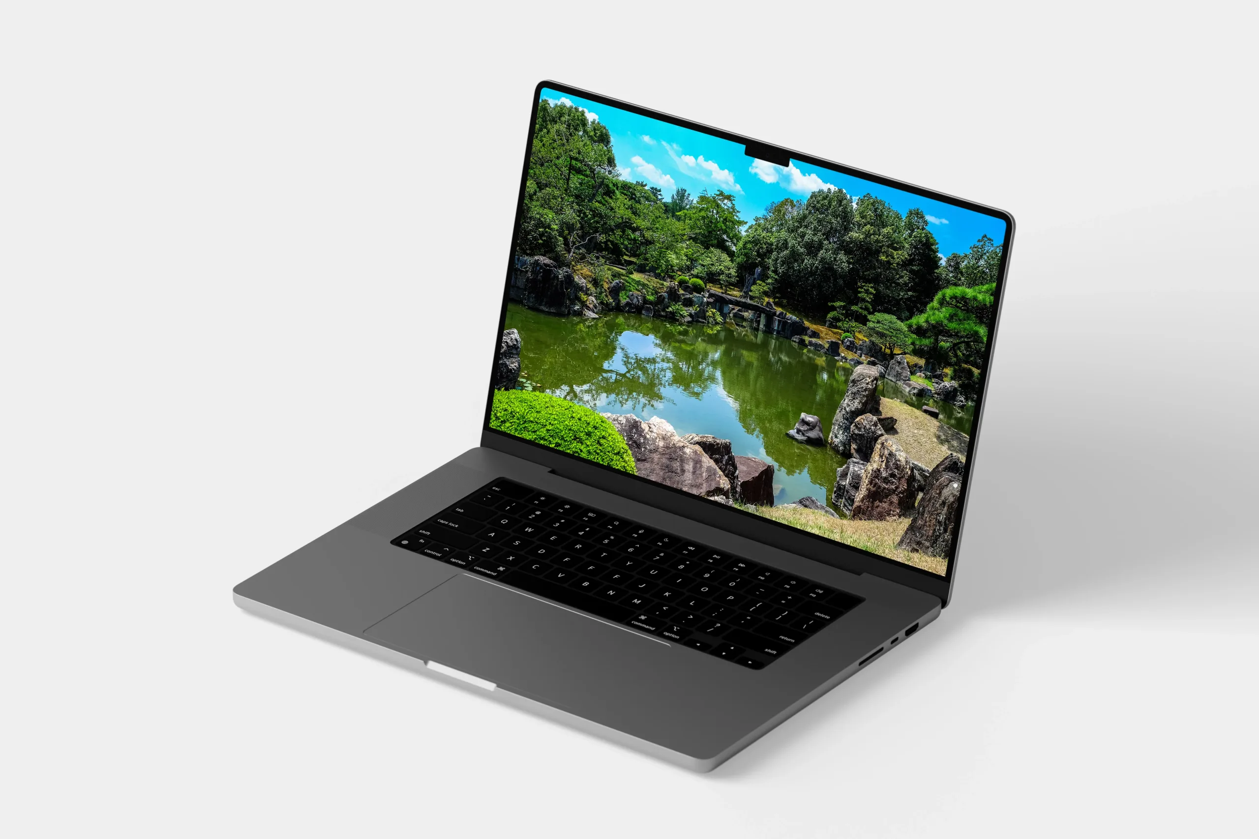 Laptop Macbook Pro, Mockup PSD Template
