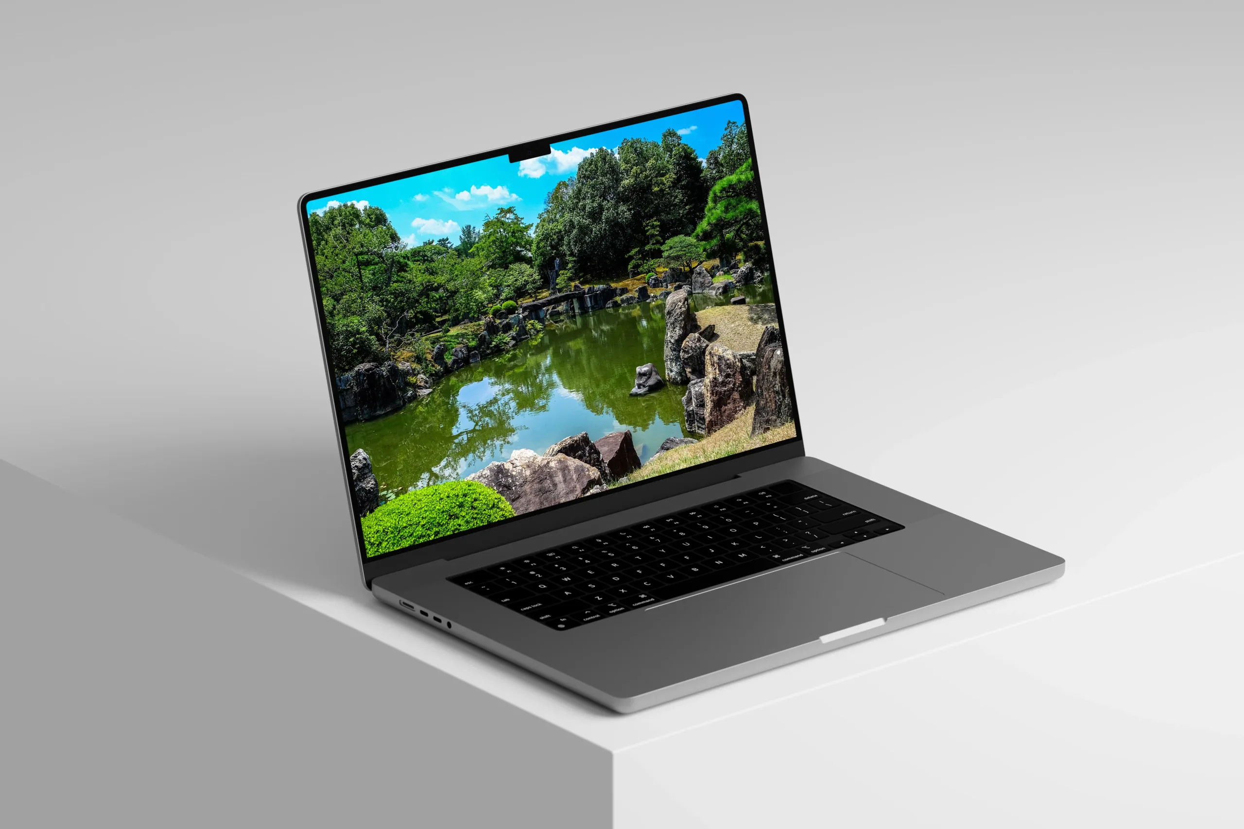 Laptop Macbook Pro, Mockup PSD Template