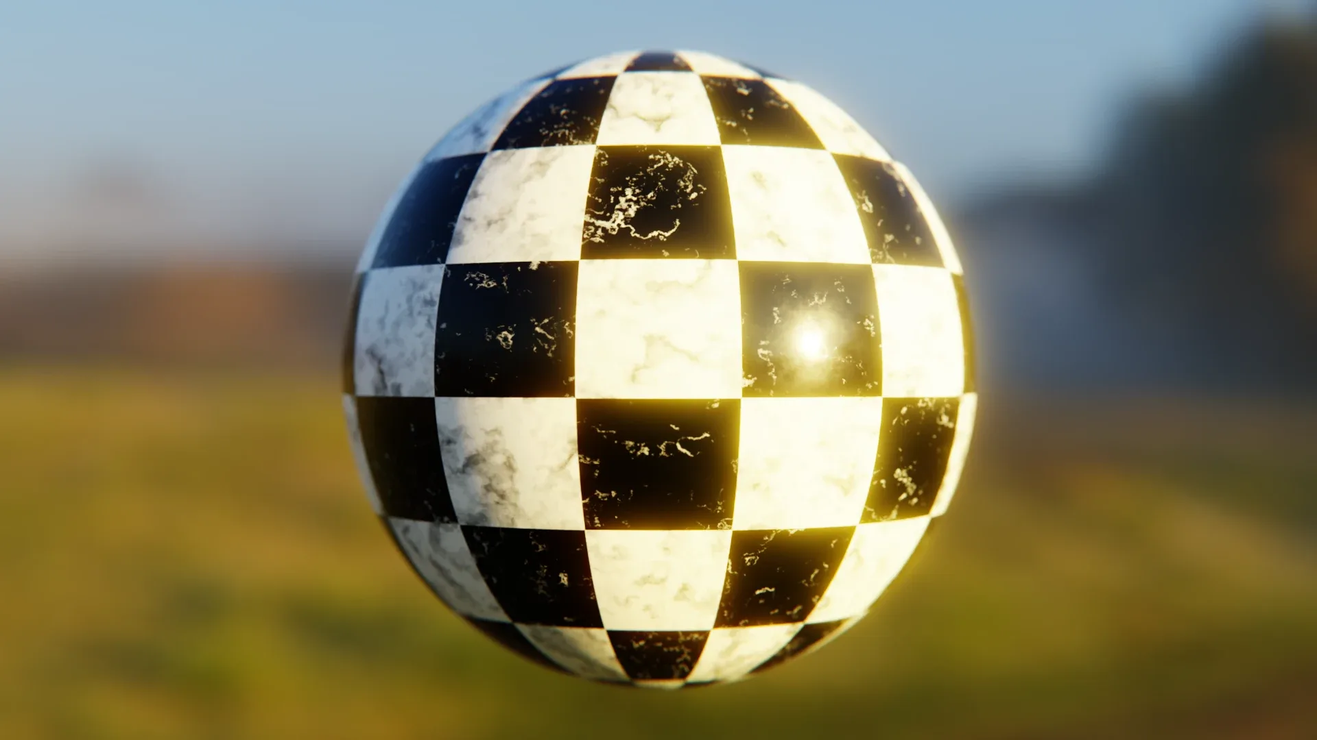 Procedural Checkered Marble Floor