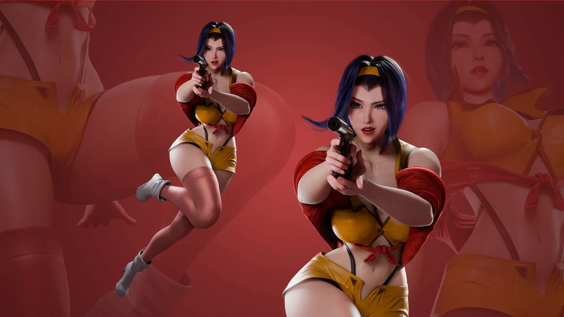Faye Valentine - Cowboy Bebop - Game Ready 3D model - UE5 Low-poly 3D model