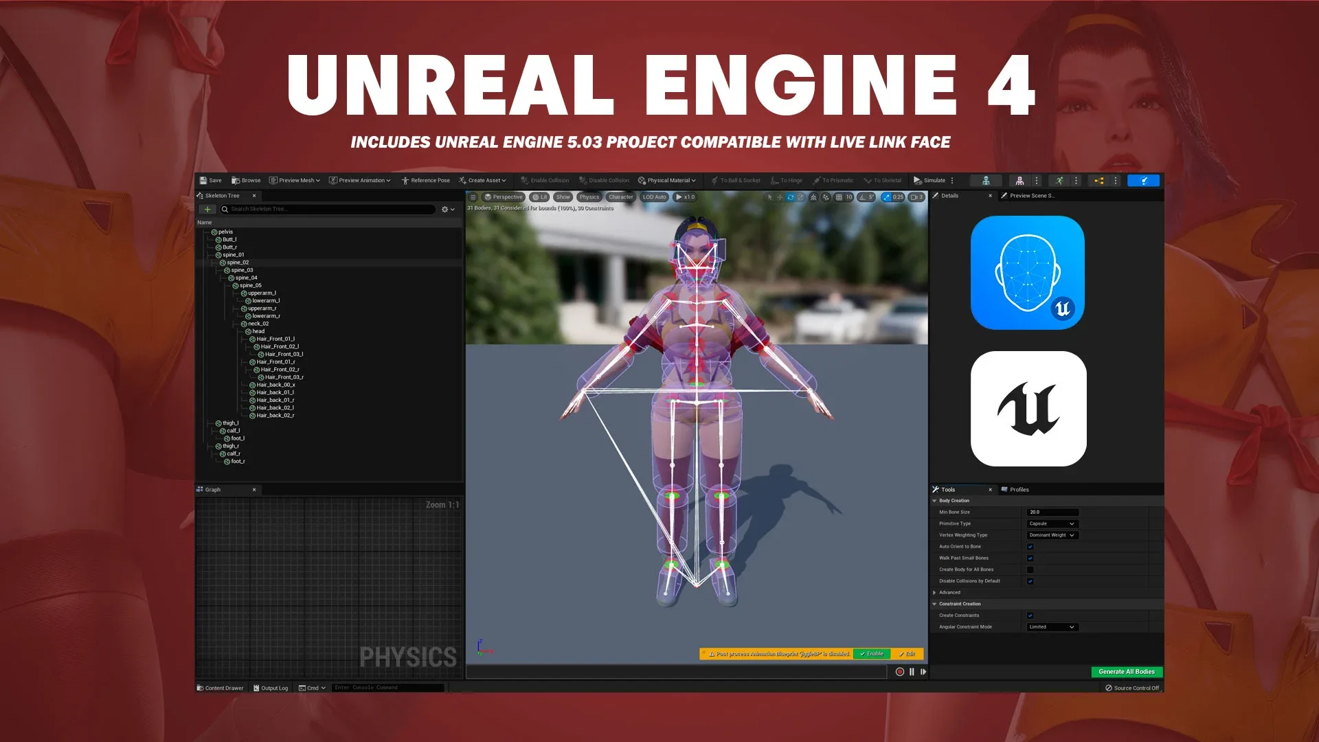 Faye Valentine - Cowboy Bebop - Game Ready 3D model - UE5 Low-poly 3D model