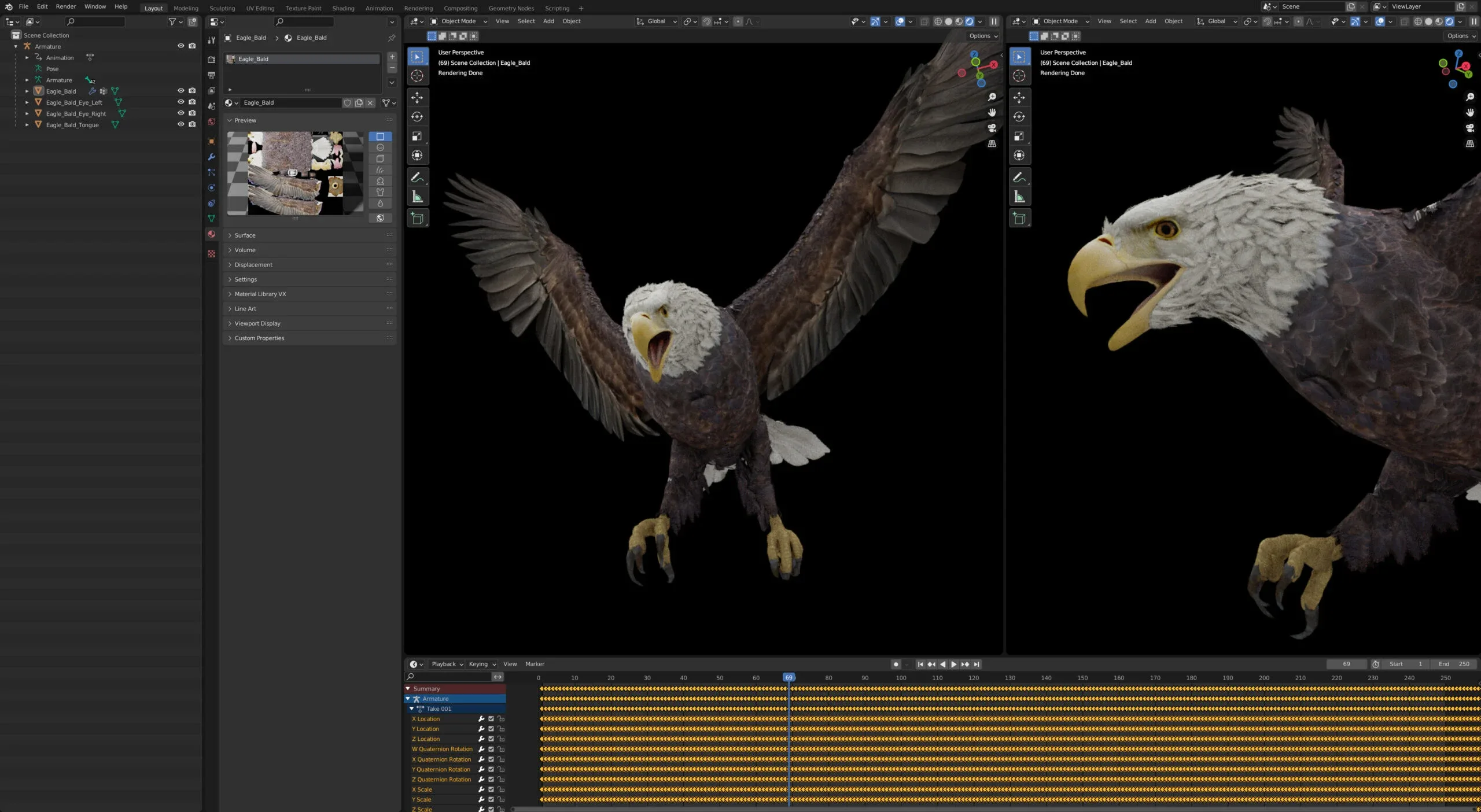 Animated Bald Eagle
