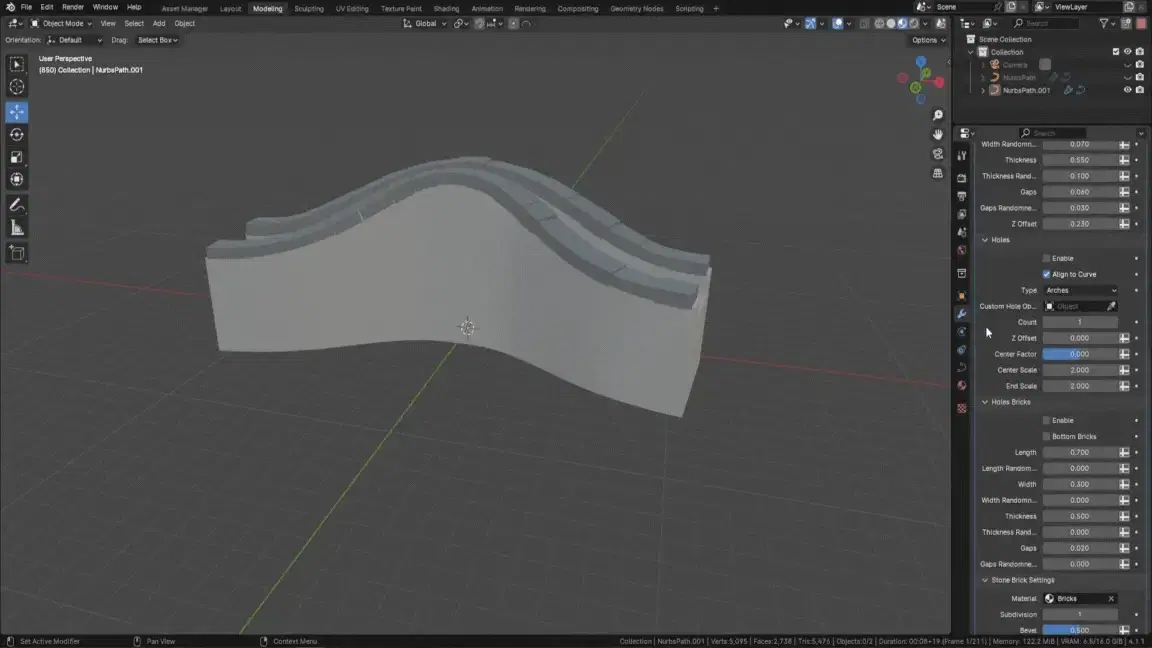 3D Tudor Bridgify - Blender Bridge Geometry Node - Revolutionize Your Bridge Building