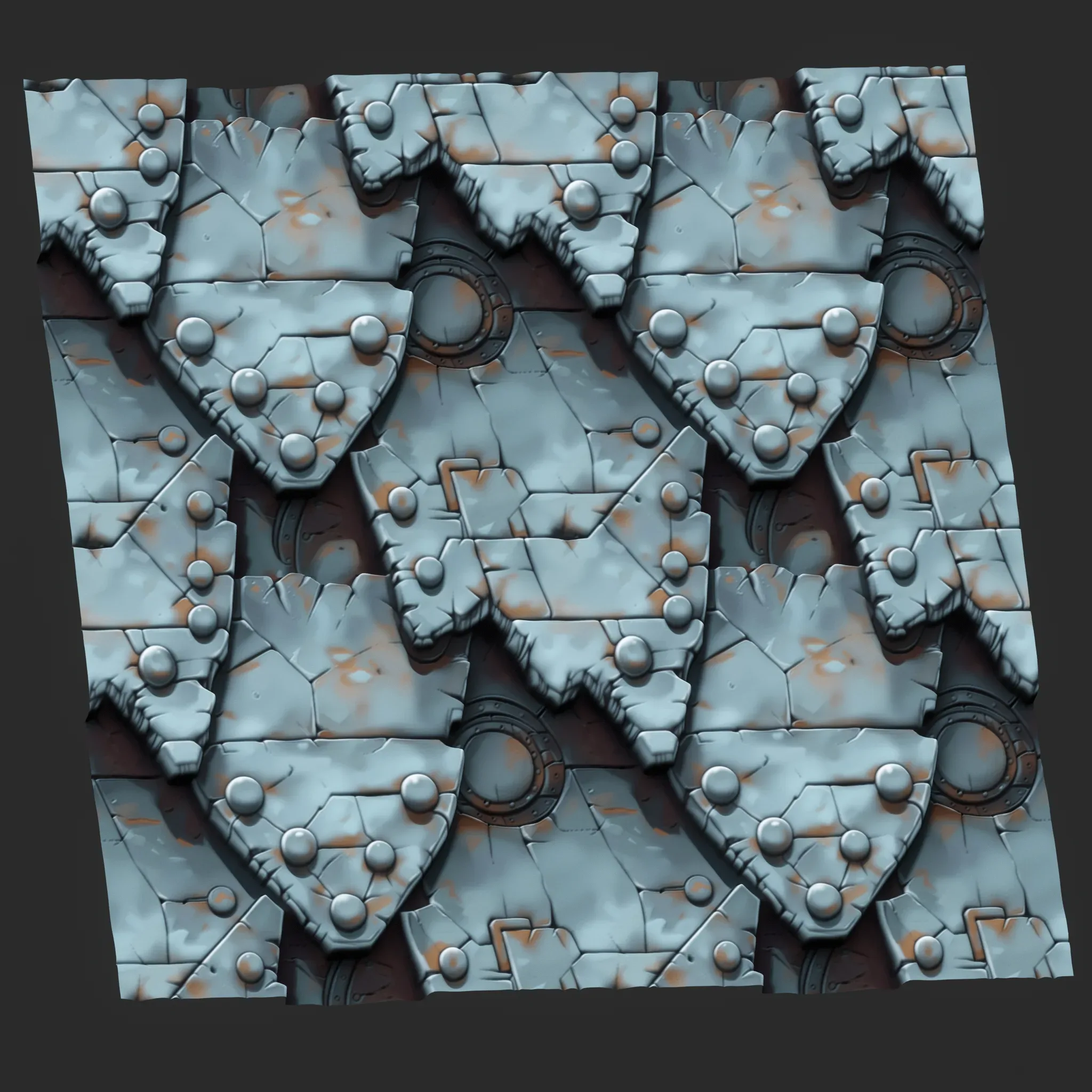 Stylized Metal Seamless Texture