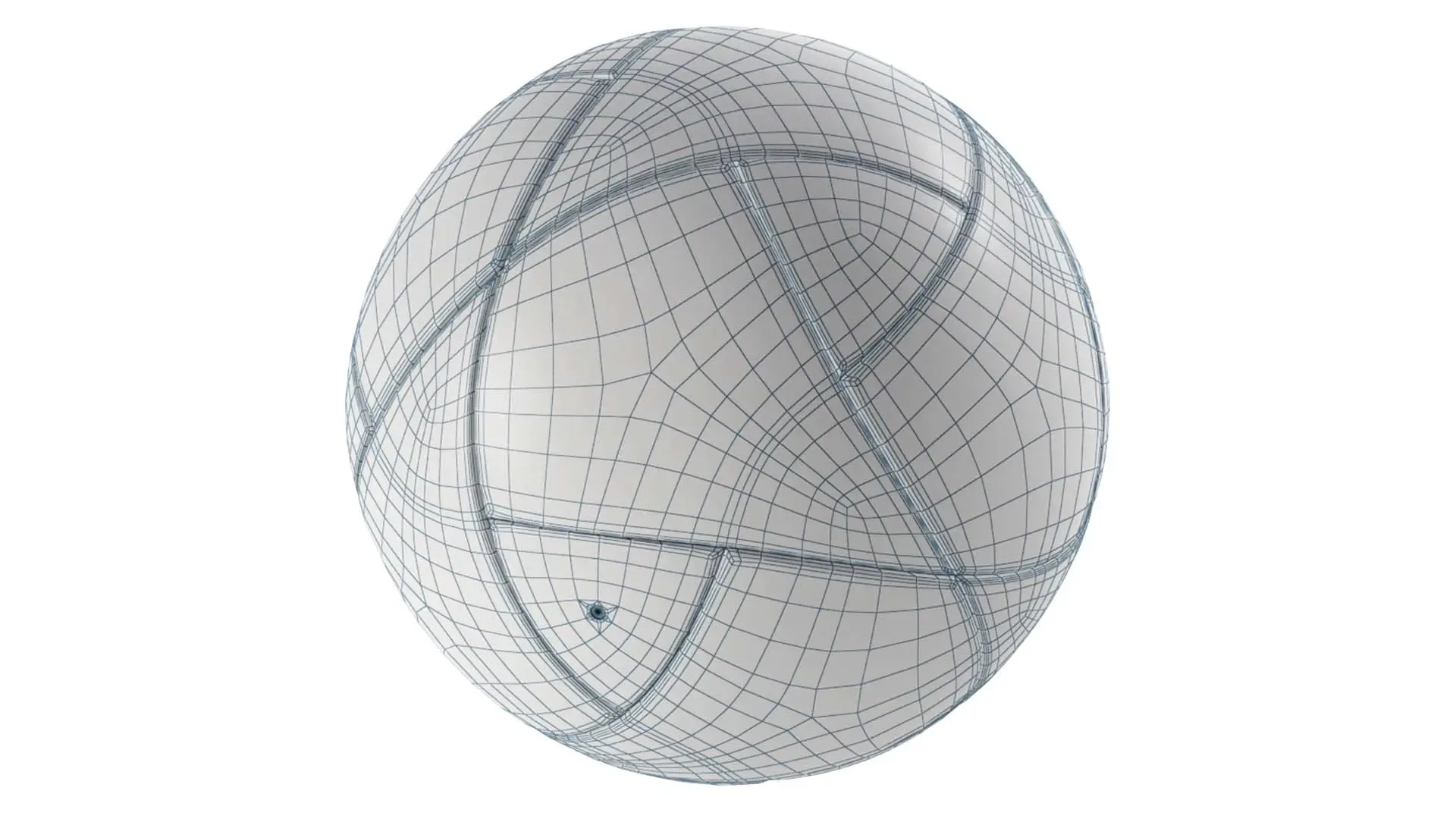 Olympics 2024 Official Soccer Ball Low-poly 3D model